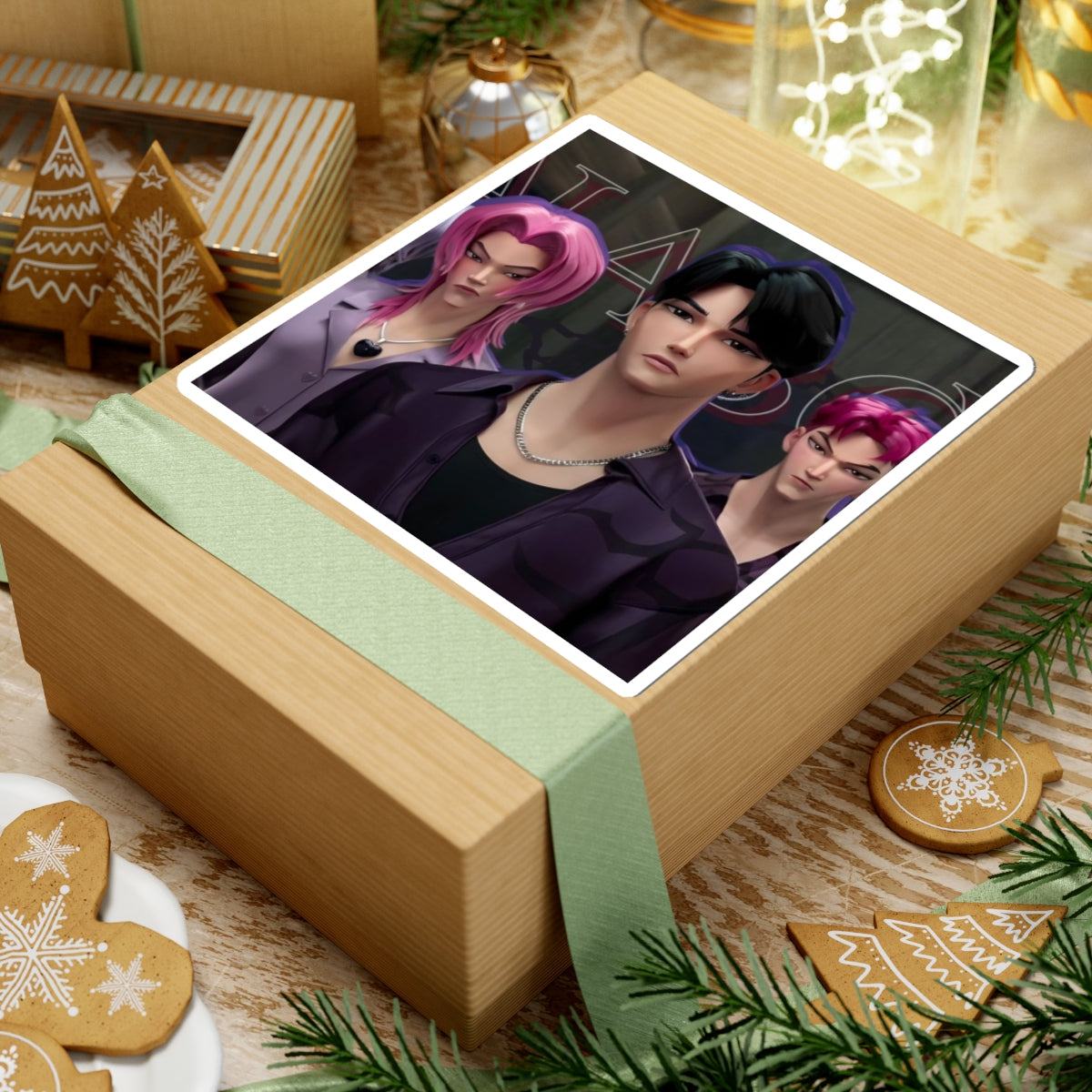 Kpop demons Cut Stickers Featuring Stylish Characters, Anime Decor, Laptop Accessories, Vinyl Stickers, Unique Gifts