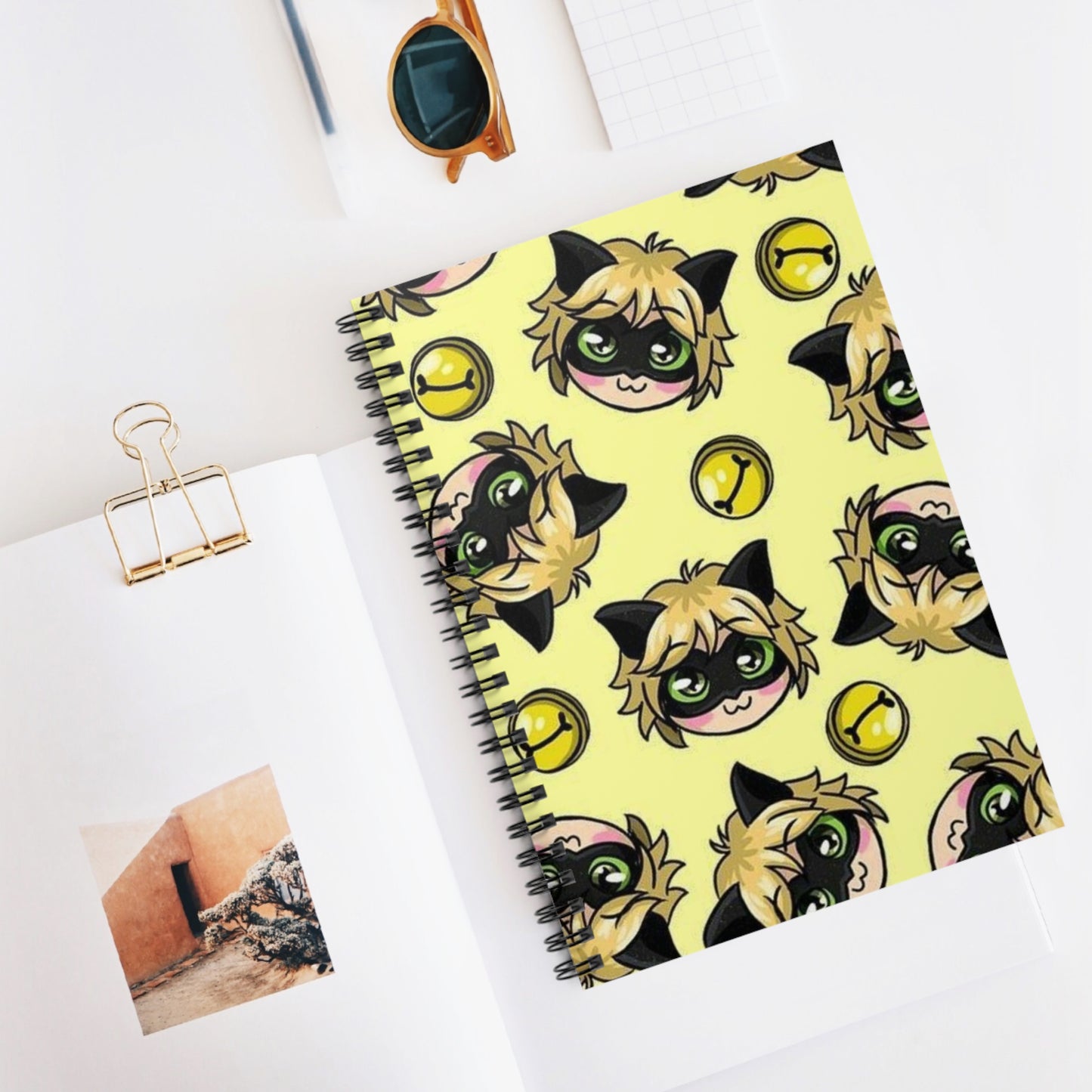 Cute Cat-Themed Spiral Notebook - Perfect for Students, Gift for Cat Lovers, Journaling, Back to School, and Birthday