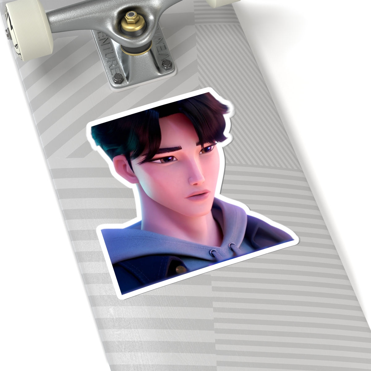 Jinu Kiss-Cut Stickers Featuring Anime Character, Aesthetic Laptop Decor, Cute Gifts, Art Prints, Daily Motivation