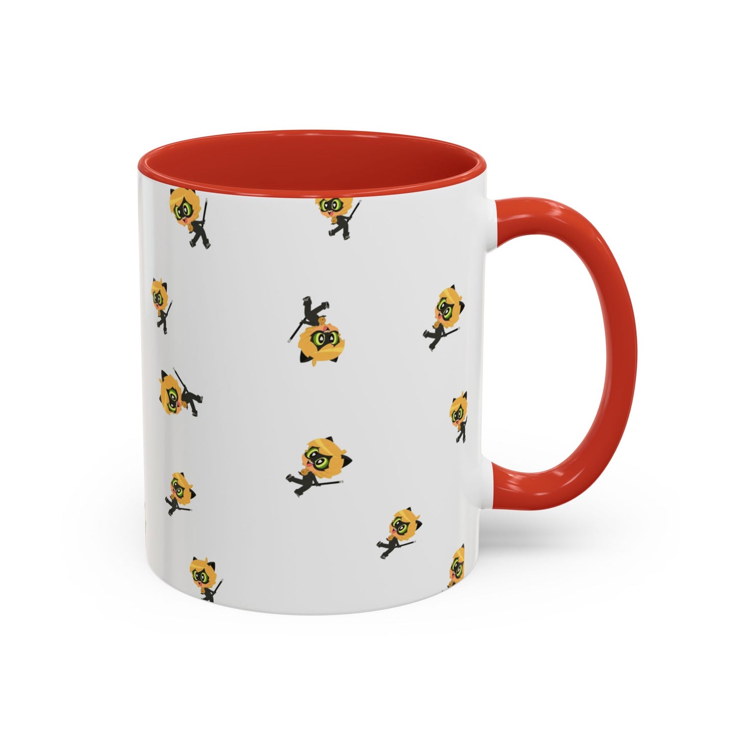 Cat Noir Floral Accent Coffee Mug - Perfect for Tea Lovers
