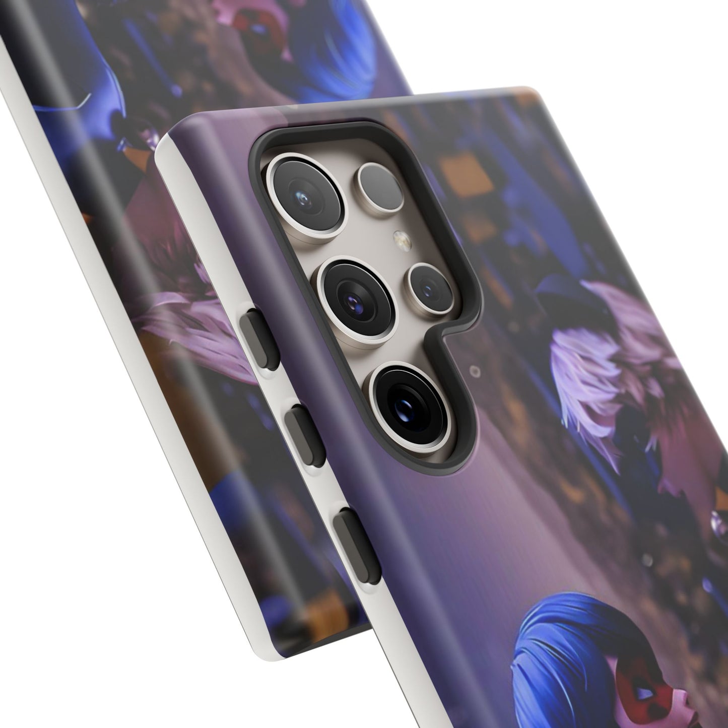 Phone Case with Ladybug and Cat Noir Design