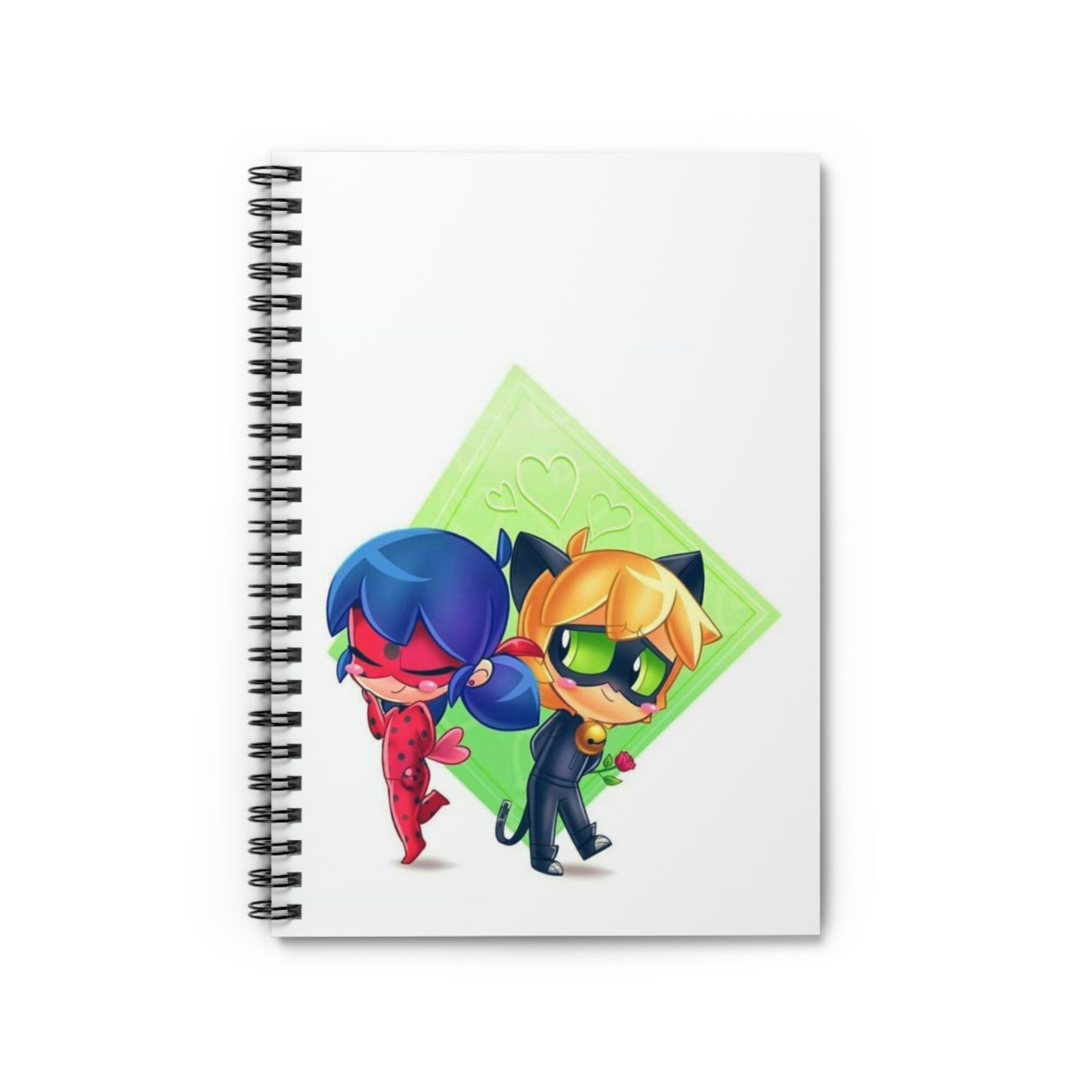 Cute Cartoon Spiral Notebook - Perfect for Journaling, School Notes, Gifts, Cat Lovers, Anime Art