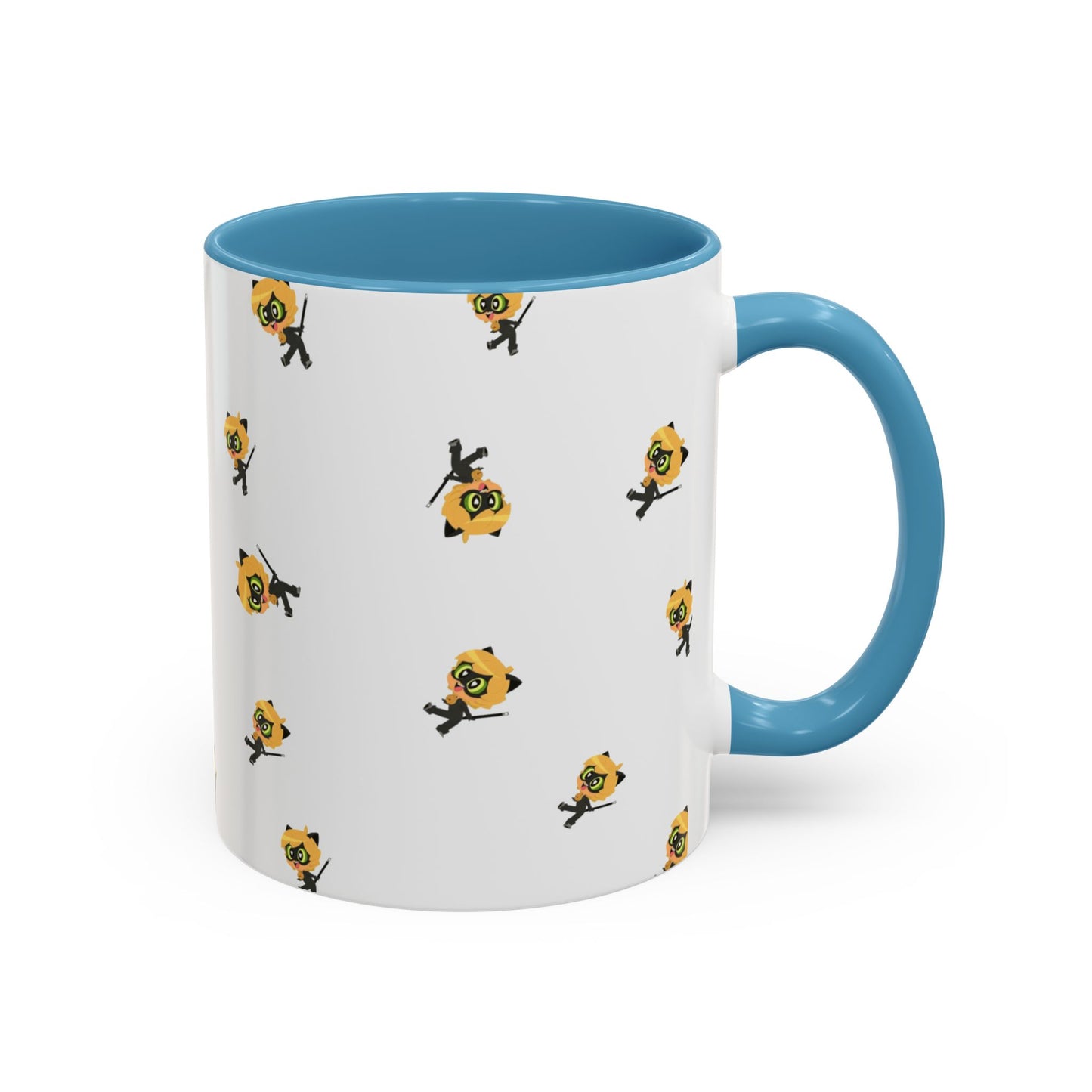 Cat Noir Floral Accent Coffee Mug - Perfect for Tea Lovers