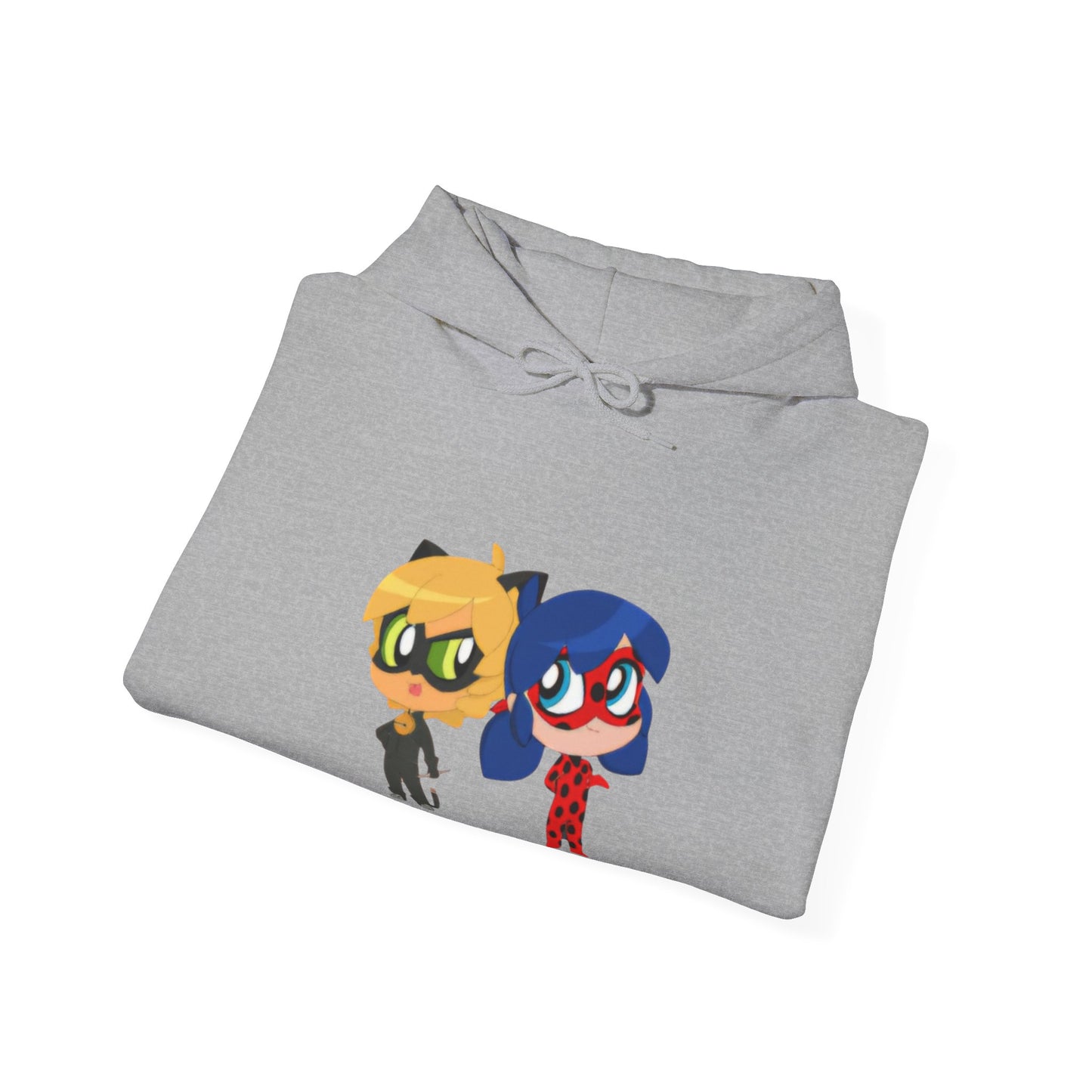 Miraculous Ladybug & Cat Noir Hoodie, Cozy Sweatshirt for Fans, Gift for Kids, Unisex Hoodie, Cartoon Character Threads