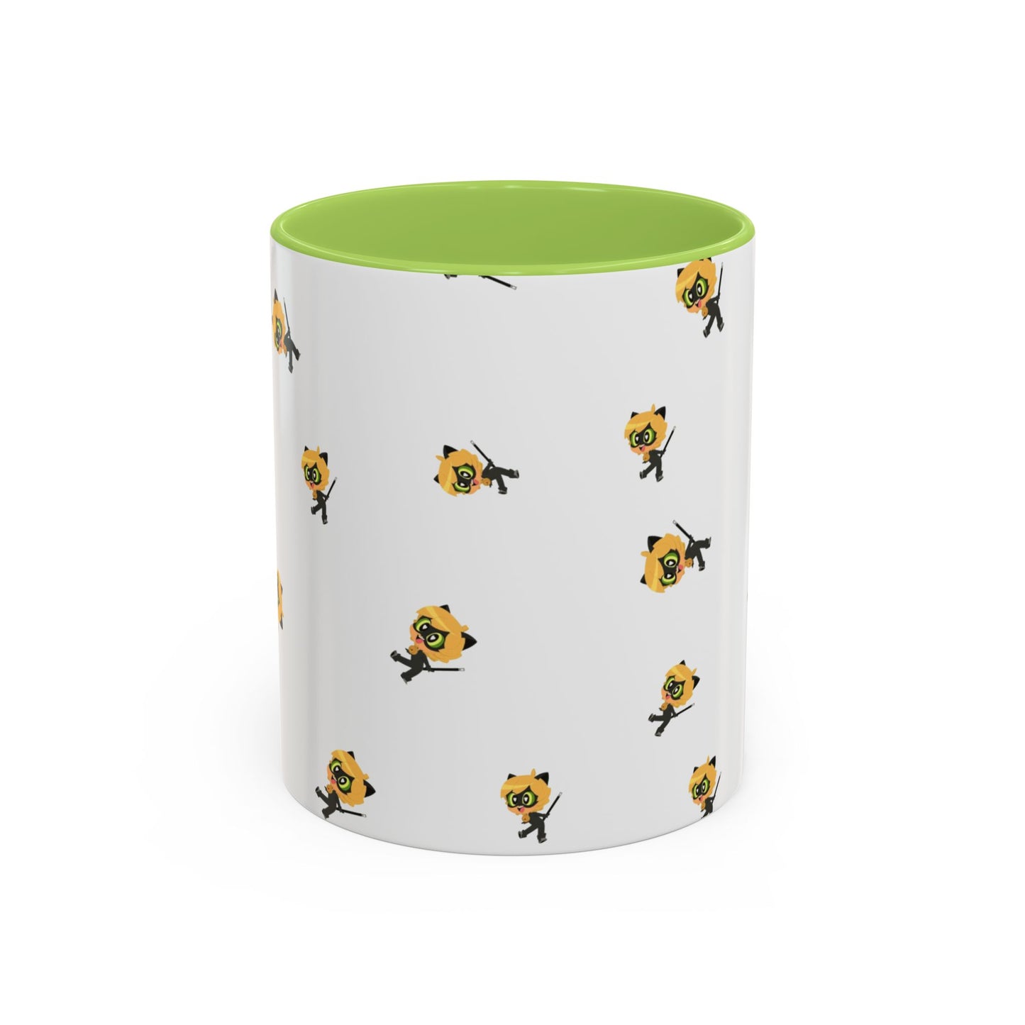 Cat Noir Floral Accent Coffee Mug - Perfect for Tea Lovers