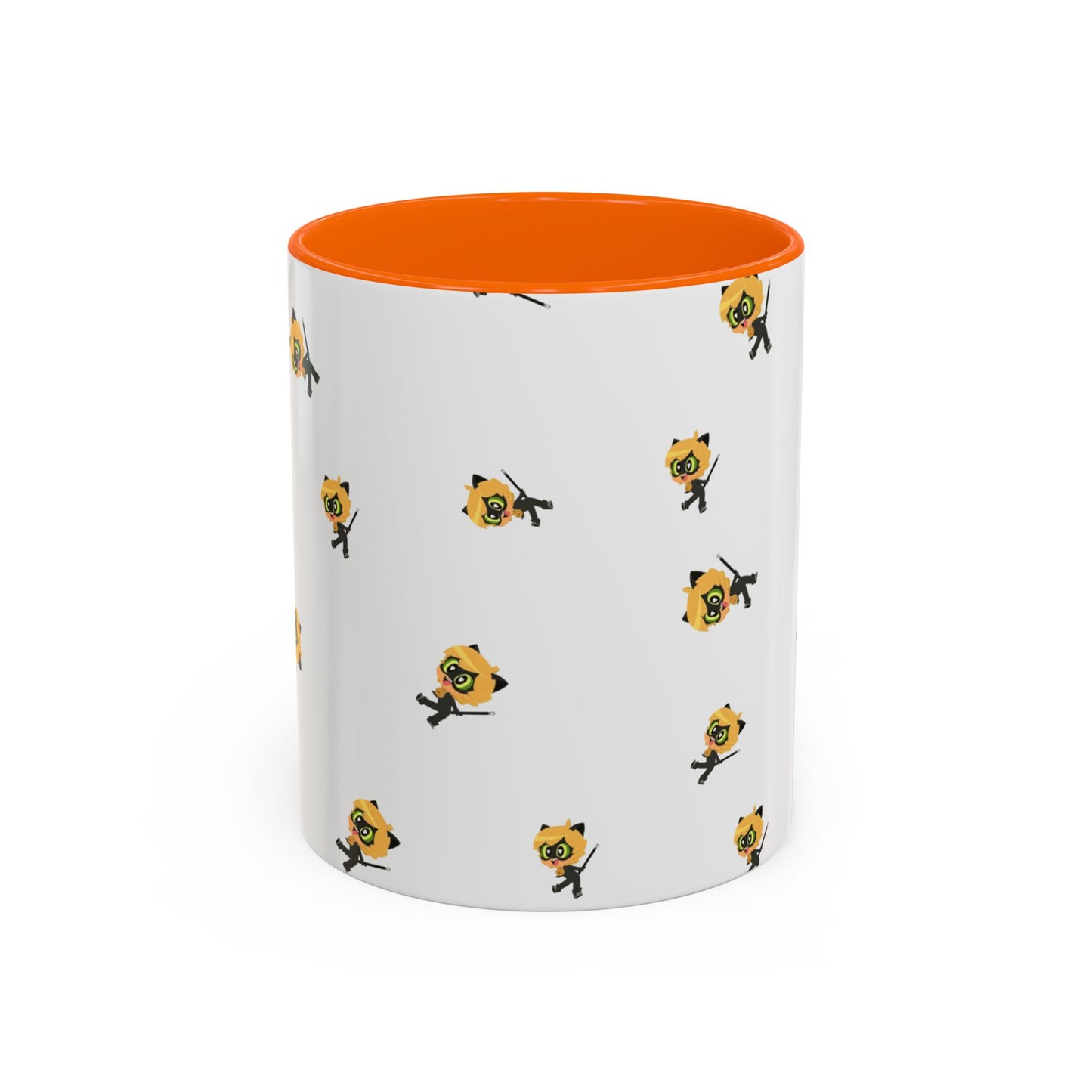 Cat Noir Floral Accent Coffee Mug - Perfect for Tea Lovers