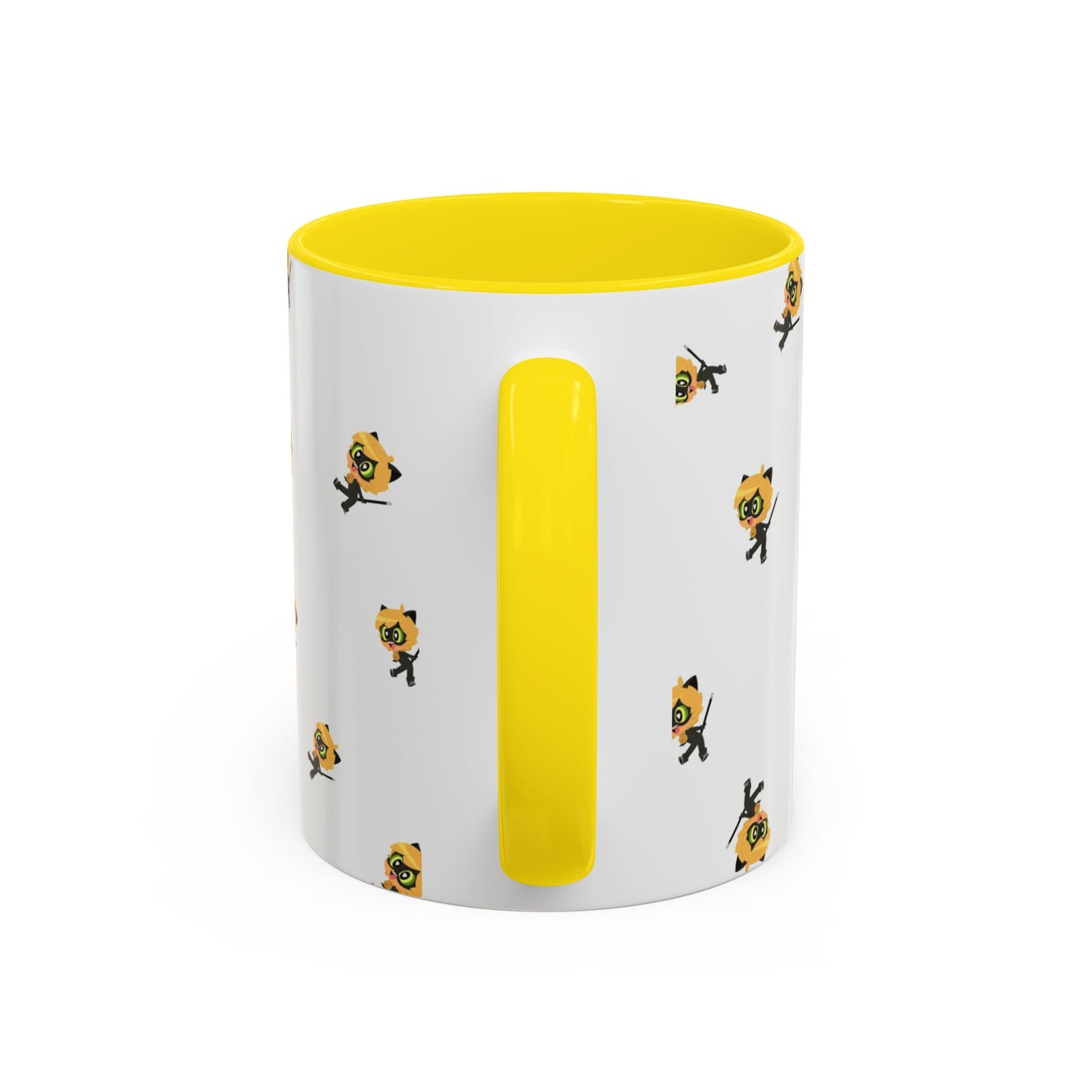Cat Noir Floral Accent Coffee Mug - Perfect for Tea Lovers