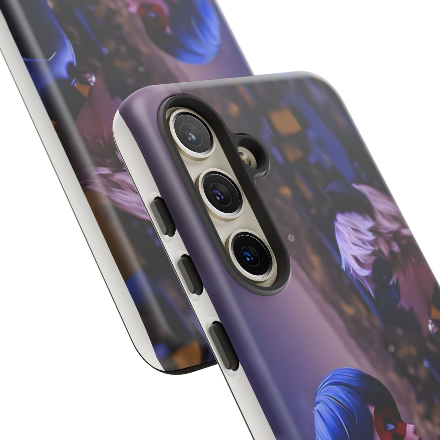 Phone Case with Ladybug and Cat Noir Design