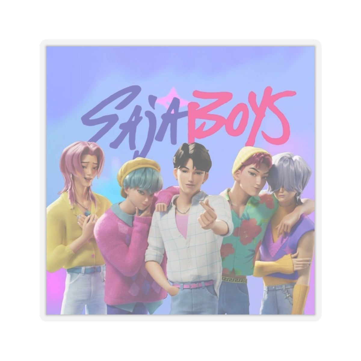 Kpop demons Stickers, Fun Decor for Laptops, Journals, Gift for Fans, Cute Aesthetic Stickers, Perfect for Parties