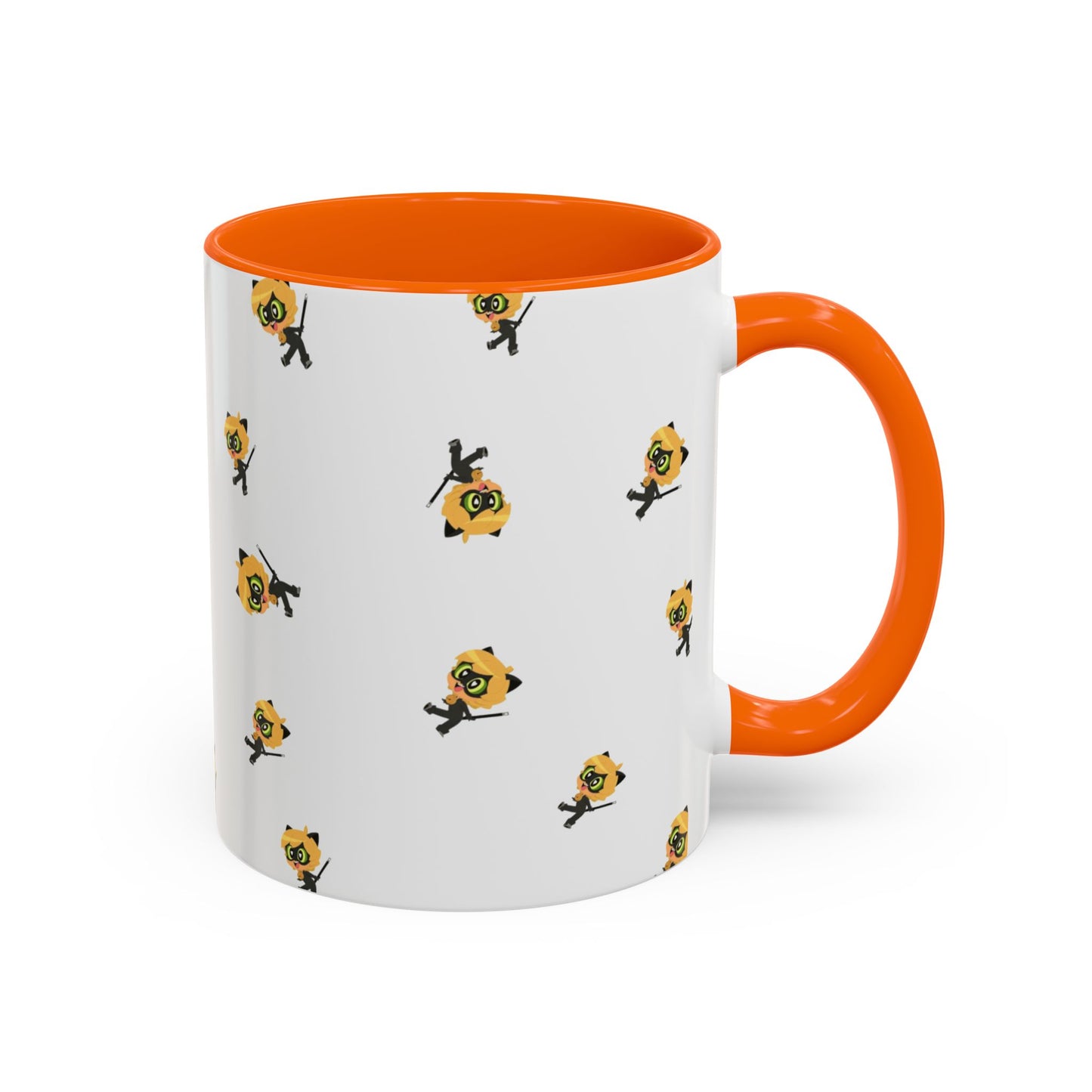 Cat Noir Floral Accent Coffee Mug - Perfect for Tea Lovers