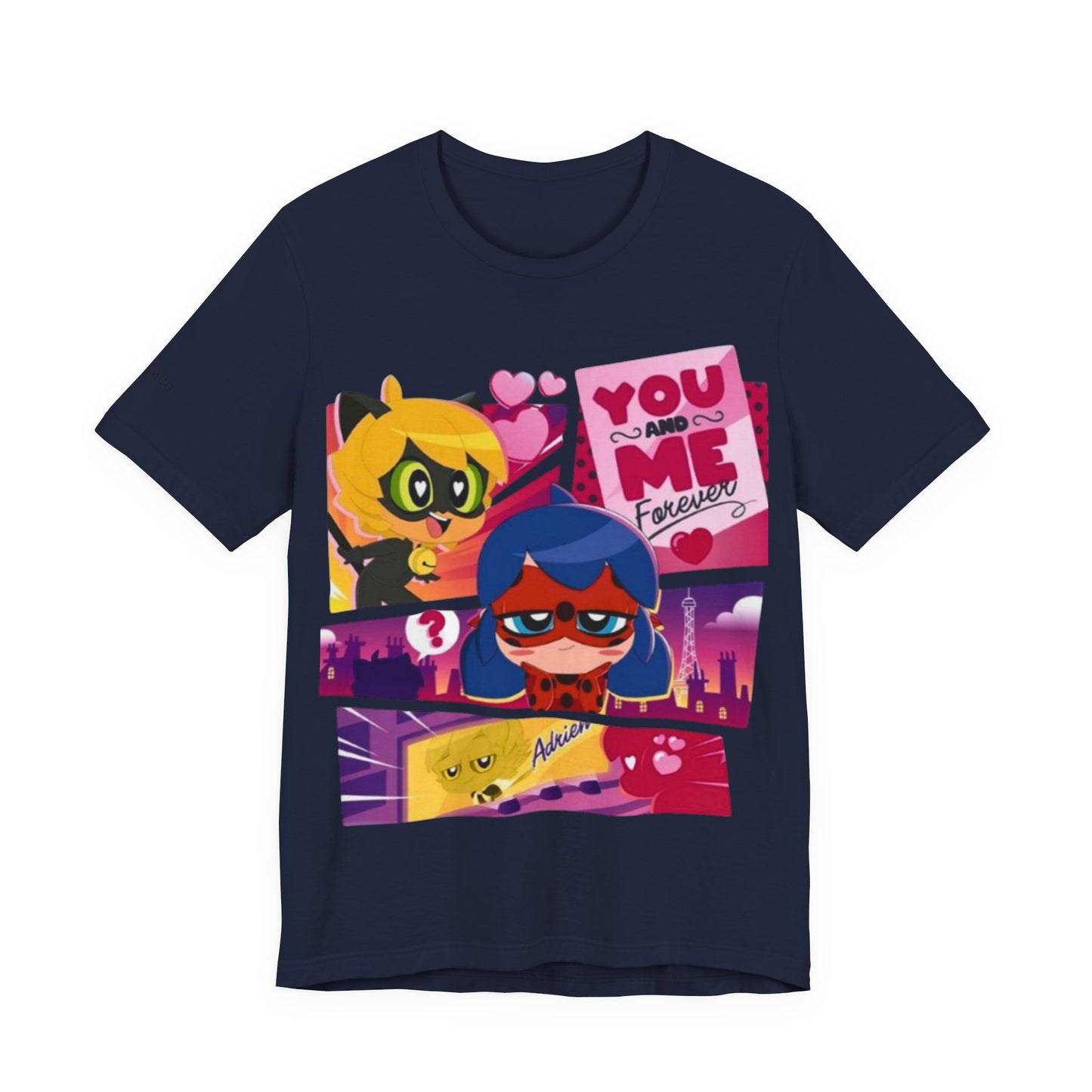 Ladybug and Catnoir Couple T-Shirt, Romantic Tee, Couple Gift, Valentine's Day, Love Shirt, Fun Casual Wear
