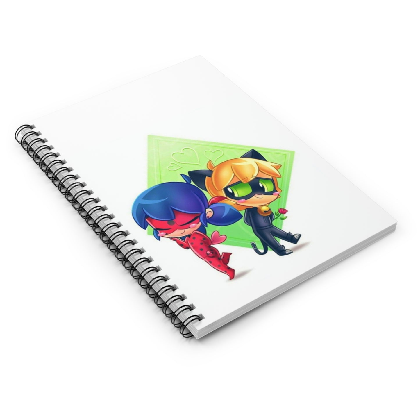 Cute Cartoon Spiral Notebook - Perfect for Journaling, School Notes, Gifts, Cat Lovers, Anime Art