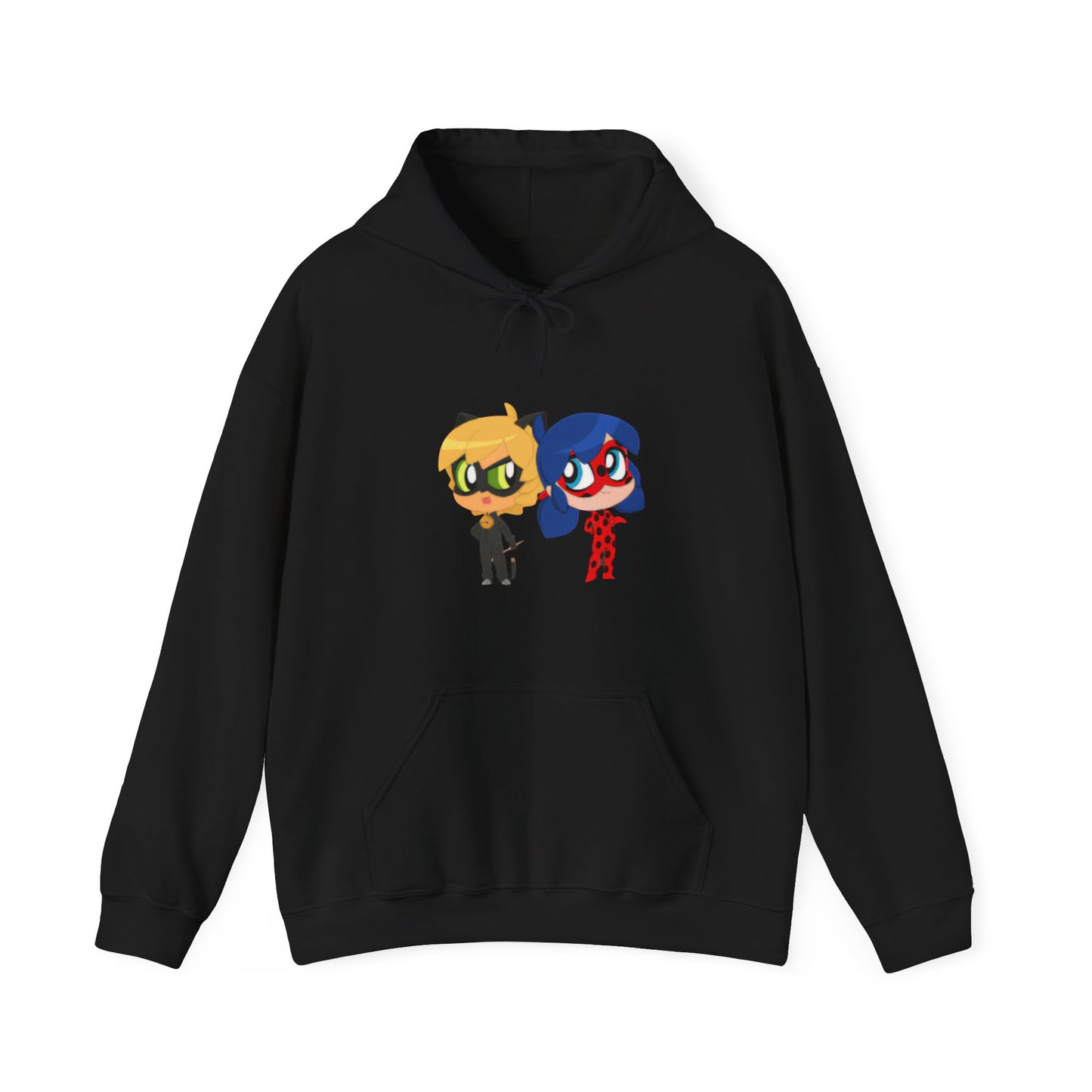 Miraculous Ladybug & Cat Noir Hoodie, Cozy Sweatshirt for Fans, Gift for Kids, Unisex Hoodie, Cartoon Character Threads