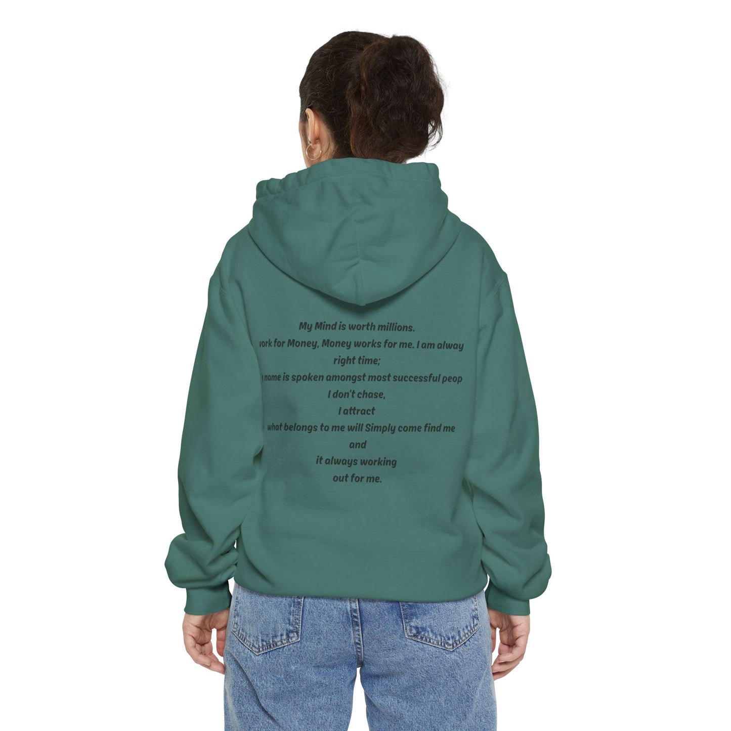 Inspiration Hoodie with Motivational Quote, Cozy Unisex Garment-Dyed Sweatshirt, Perfect Gift for Self-Love, Affirmation Hoodie, [...]