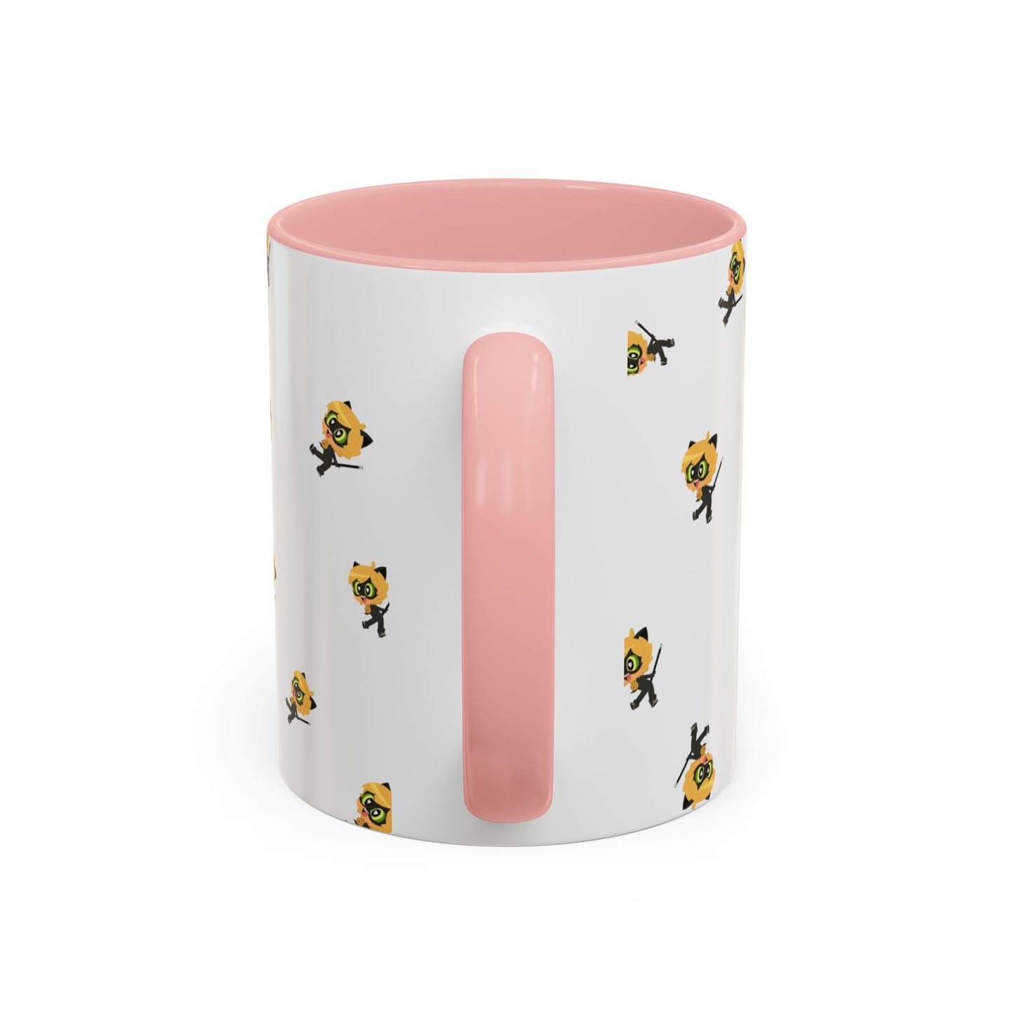 Cat Noir Floral Accent Coffee Mug - Perfect for Tea Lovers