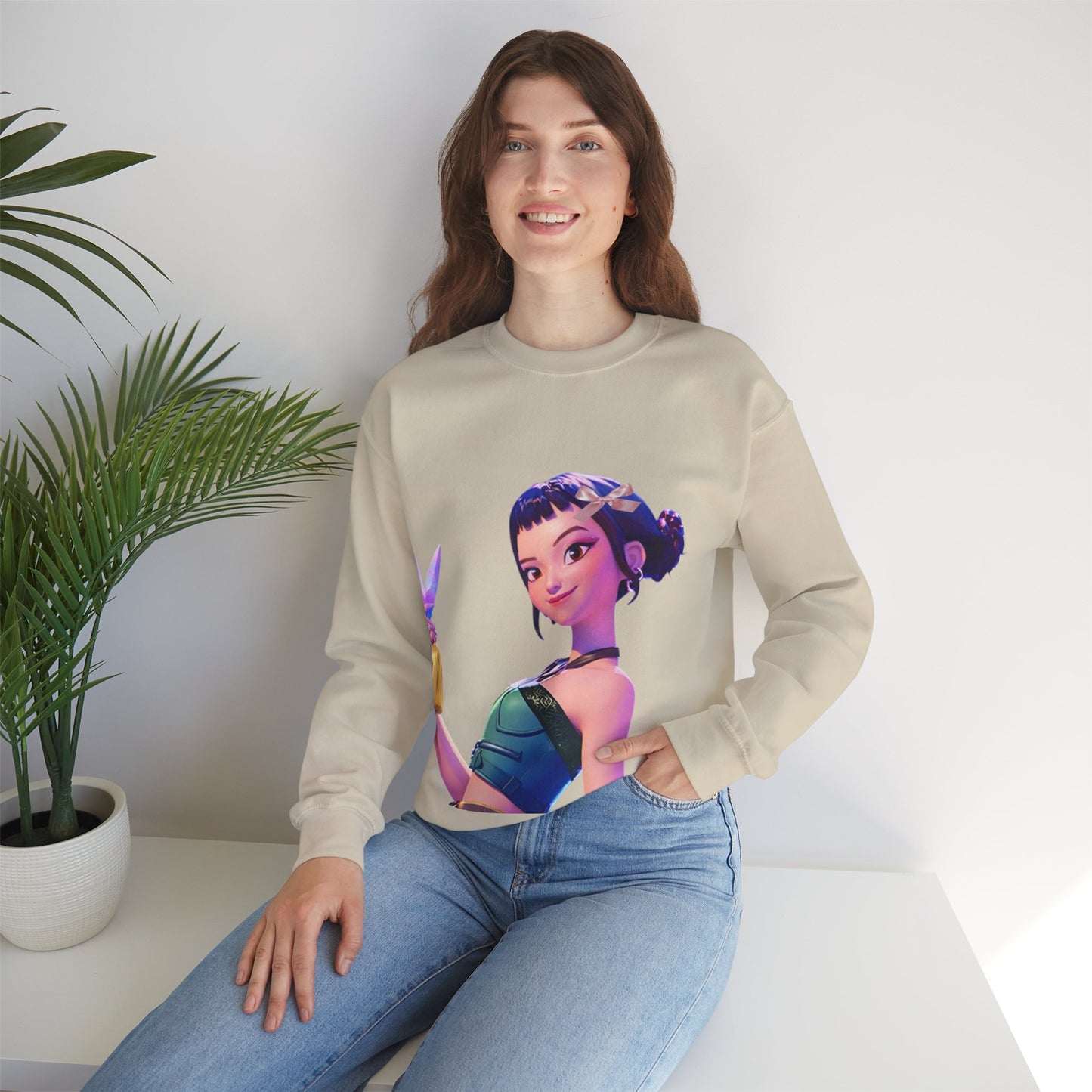 Stylish Graphic Crewneck Sweatshirt with Trendy Character Design, Cozy Casual Wear, Perfect Gift for Fans, Unisex Apparel, Comfortable [...]