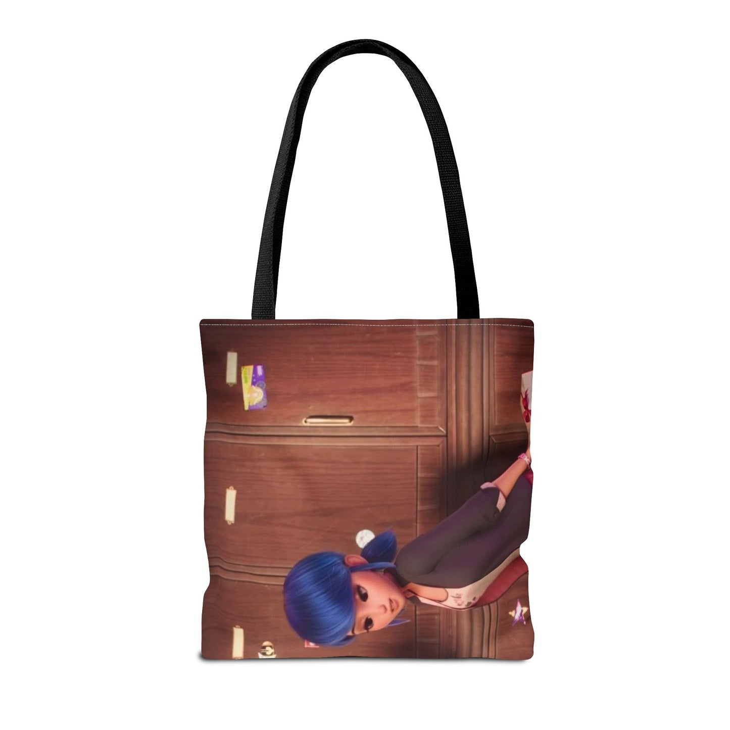 Stylish Miraculous AOP Tote Bag, Perfect for Teens