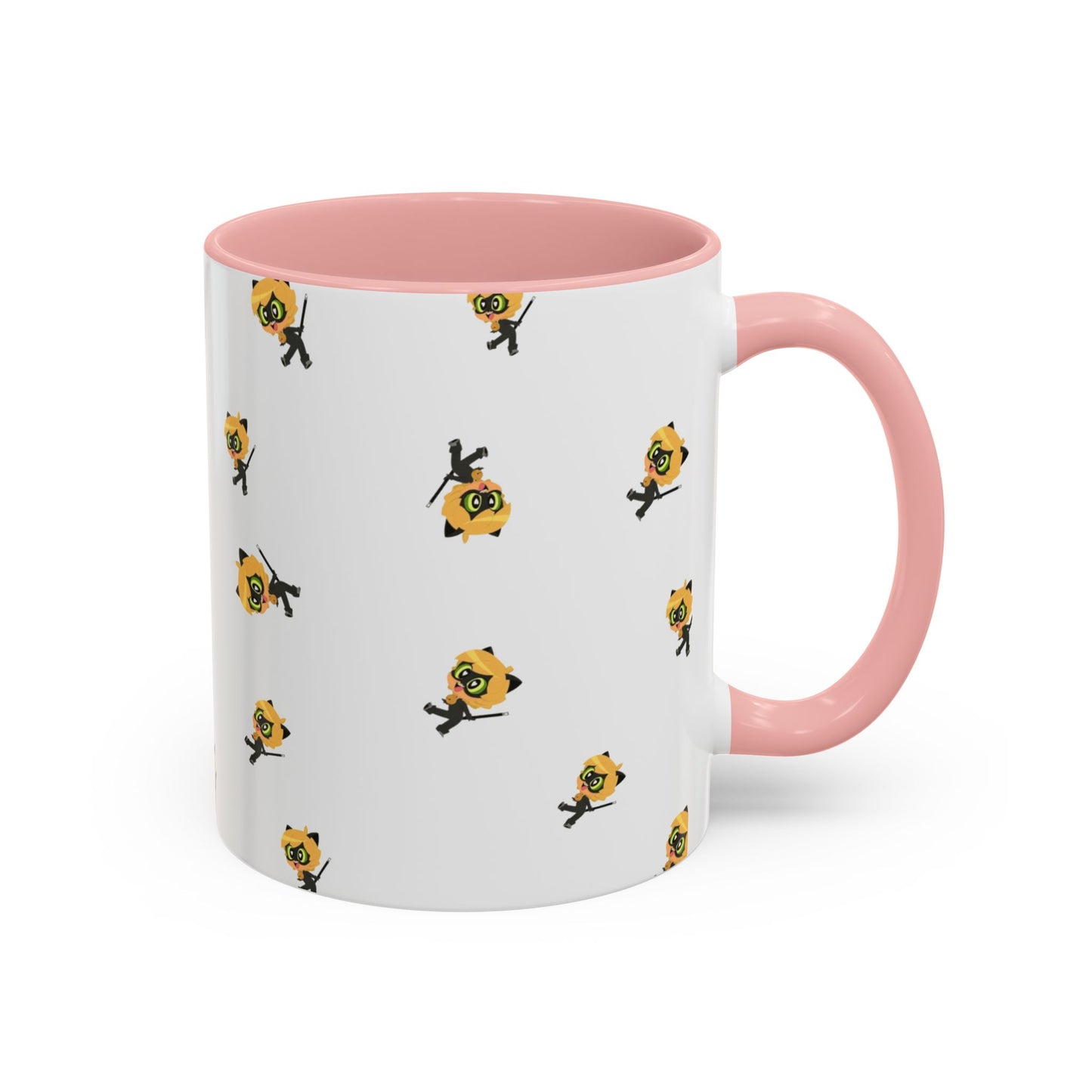 Cat Noir Floral Accent Coffee Mug - Perfect for Tea Lovers