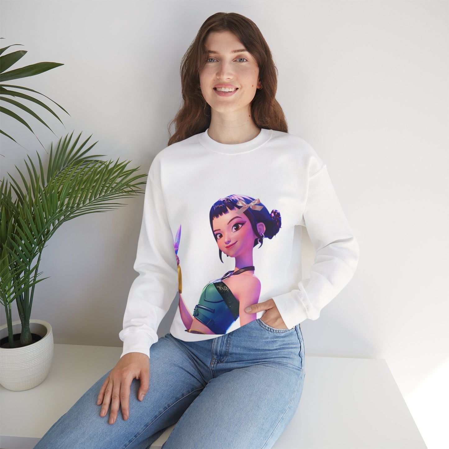 Stylish Graphic Crewneck Sweatshirt with Trendy Character Design, Cozy Casual Wear, Perfect Gift for Fans, Unisex Apparel, Comfortable [...]