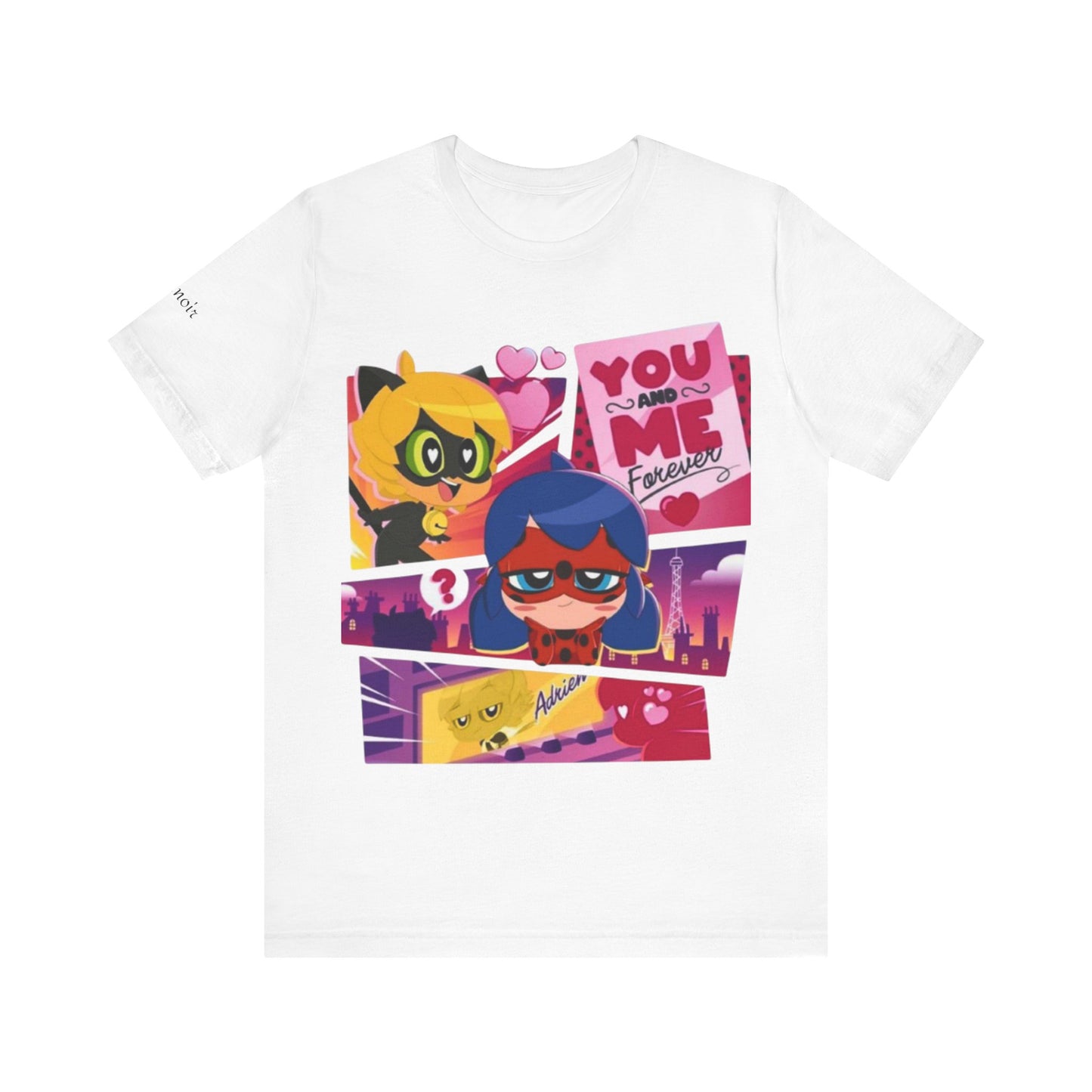 Ladybug and Catnoir Couple T-Shirt, Romantic Tee, Couple Gift, Valentine's Day, Love Shirt, Fun Casual Wear