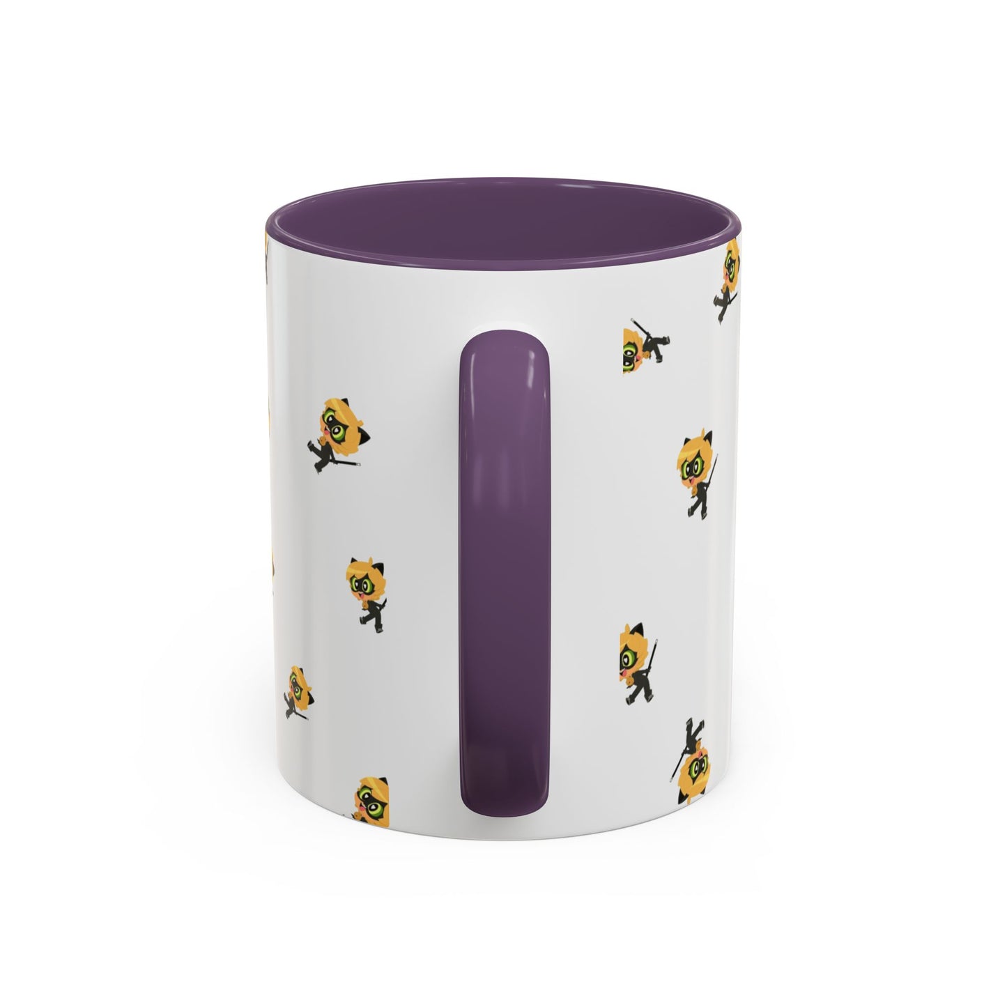 Cat Noir Floral Accent Coffee Mug - Perfect for Tea Lovers