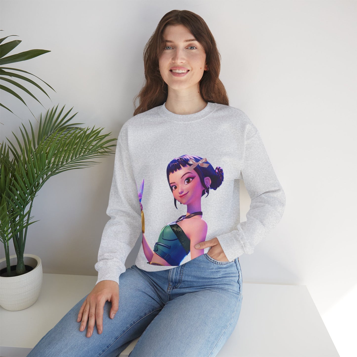 Stylish Graphic Crewneck Sweatshirt with Trendy Character Design, Cozy Casual Wear, Perfect Gift for Fans, Unisex Apparel, Comfortable [...]