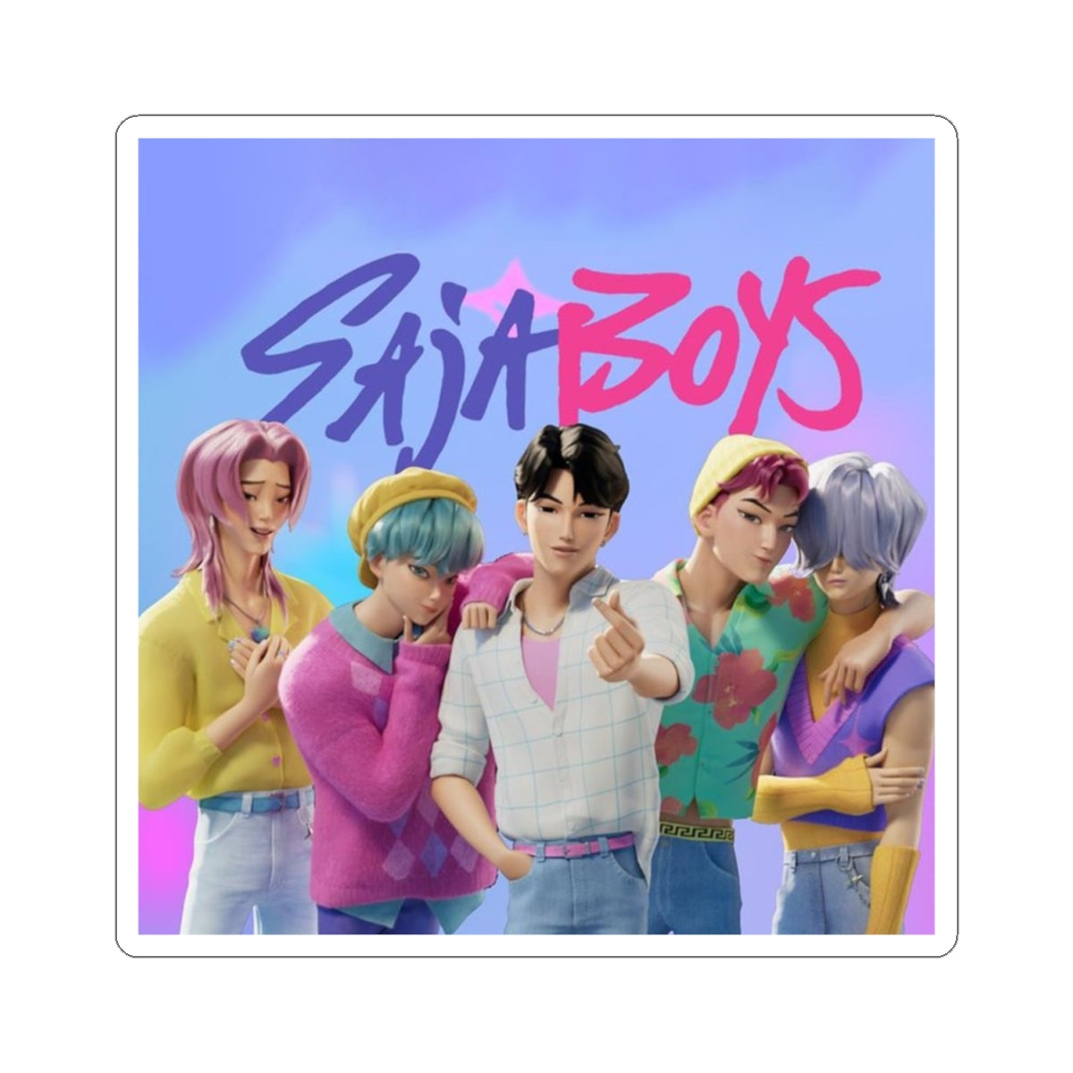 Kpop demons Stickers, Fun Decor for Laptops, Journals, Gift for Fans, Cute Aesthetic Stickers, Perfect for Parties