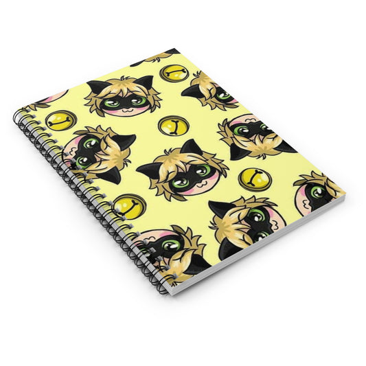 Cute Cat-Themed Spiral Notebook - Perfect for Students, Gift for Cat Lovers, Journaling, Back to School, and Birthday