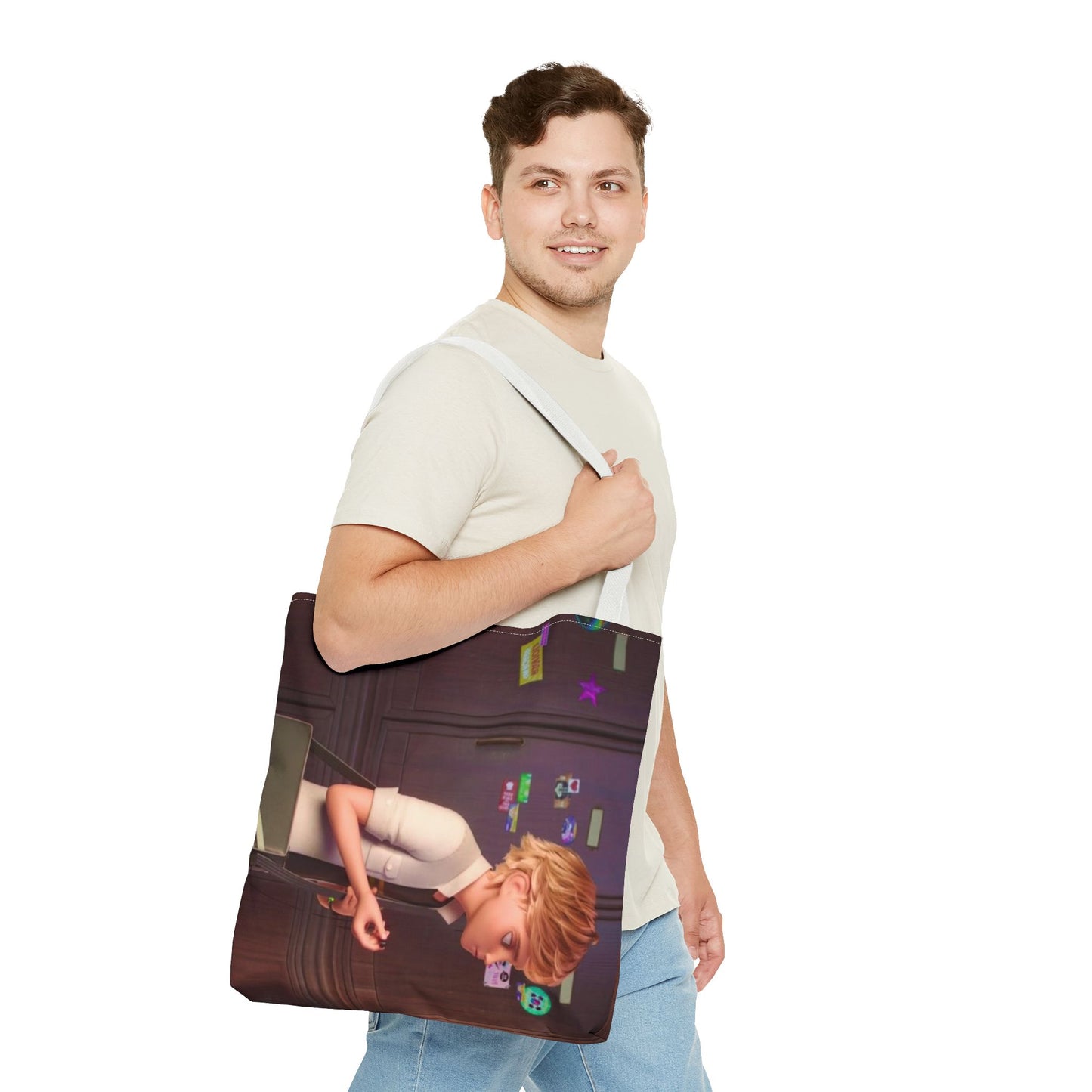 Stylish Miraculous AOP Tote Bag, Perfect for Teens