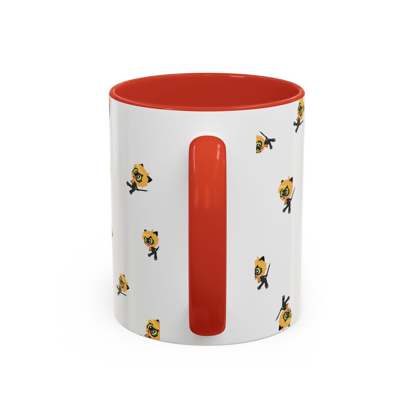 Cat Noir Floral Accent Coffee Mug - Perfect for Tea Lovers