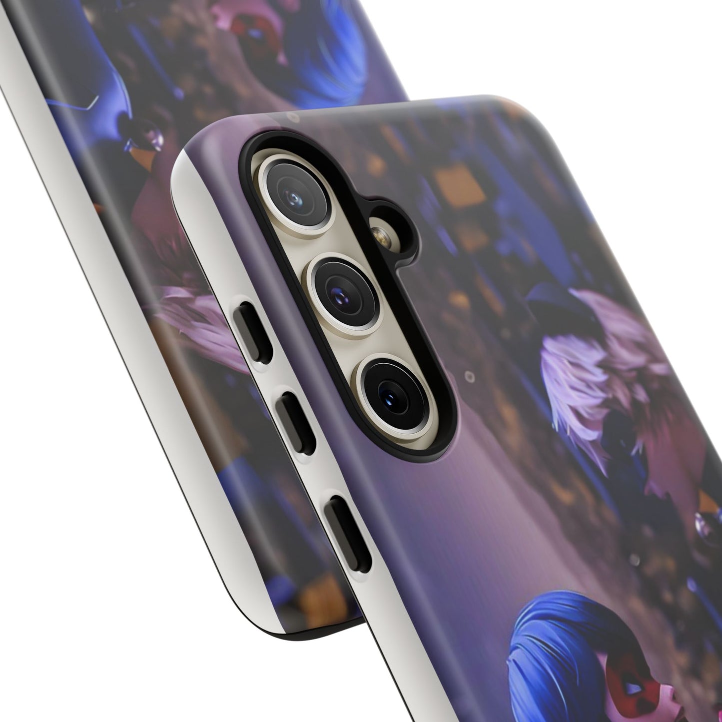 Phone Case with Ladybug and Cat Noir Design