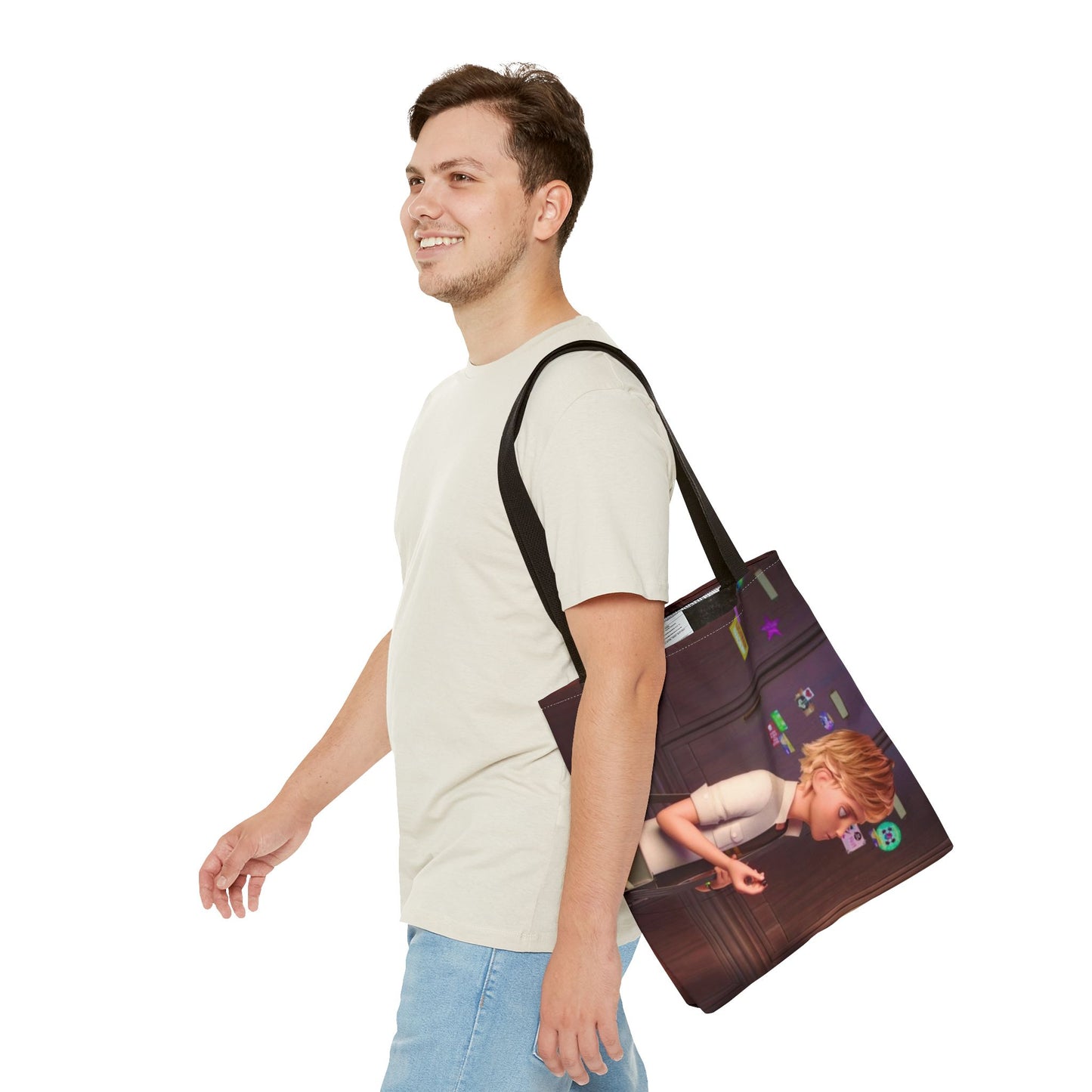 Stylish Miraculous AOP Tote Bag, Perfect for Teens