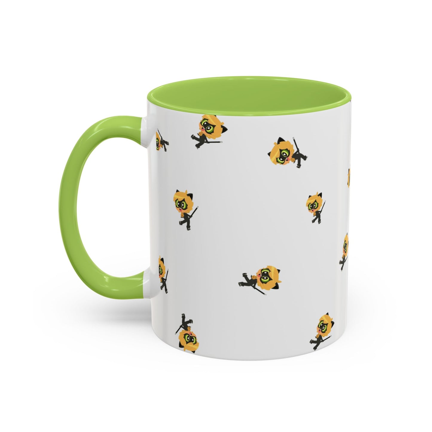 Cat Noir Floral Accent Coffee Mug - Perfect for Tea Lovers