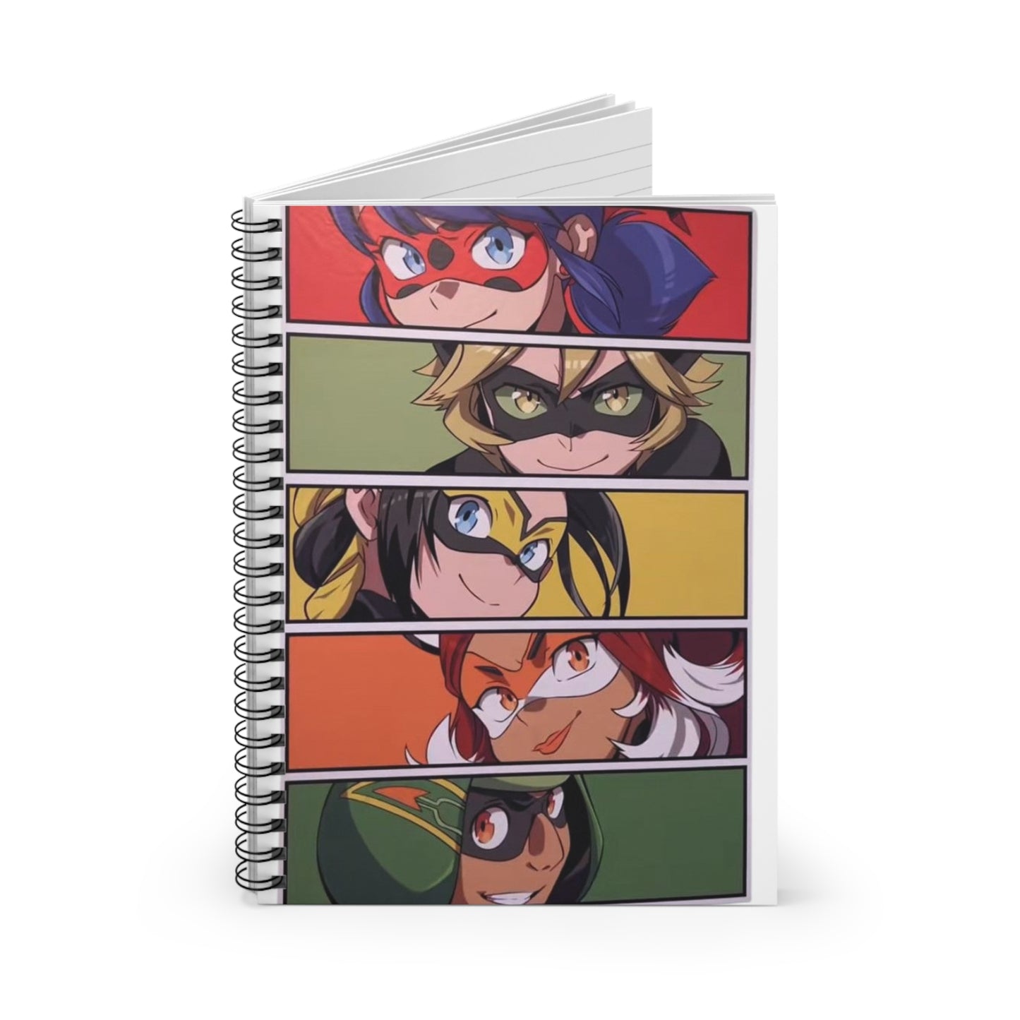 Heroic Spiral Notebook - Ruled Line, Cute Stationery, Superhero Journal, Gifts for Students,
