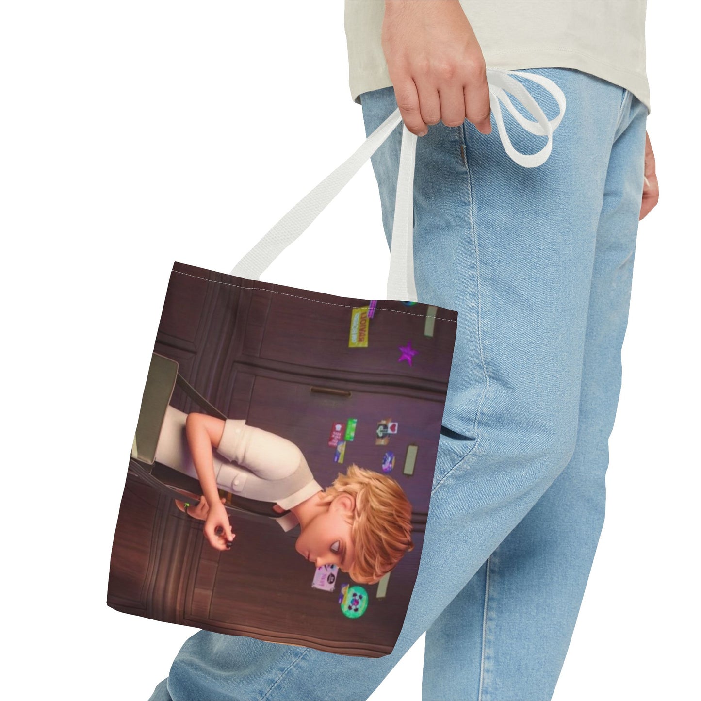 Stylish Miraculous AOP Tote Bag, Perfect for Teens
