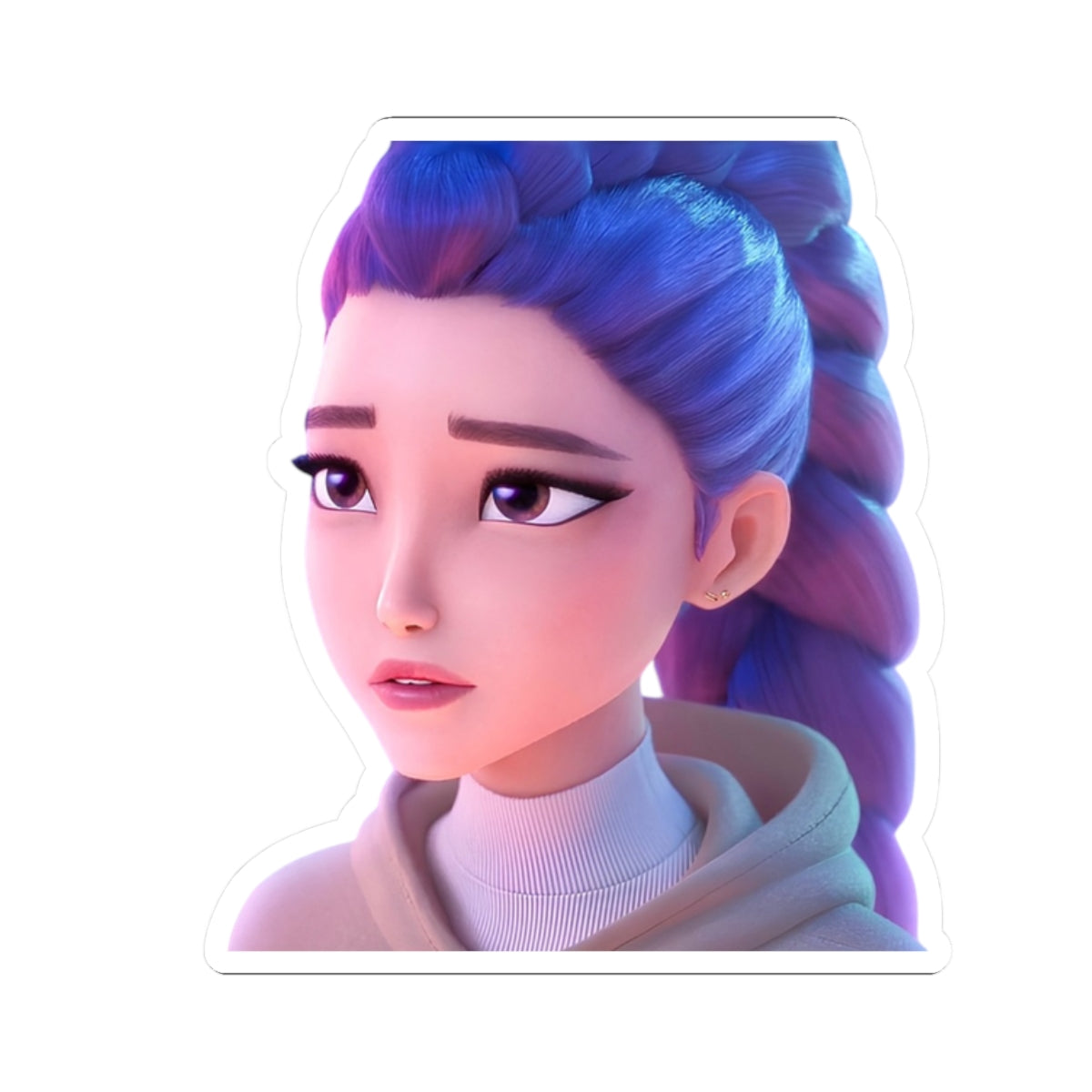 Rumi Charming, Expressive Kiss-Cut Stickers, Laptop Decals, Cute Decor, Gift for Friends, Youthful Vibes, Stickers for Any Occasion