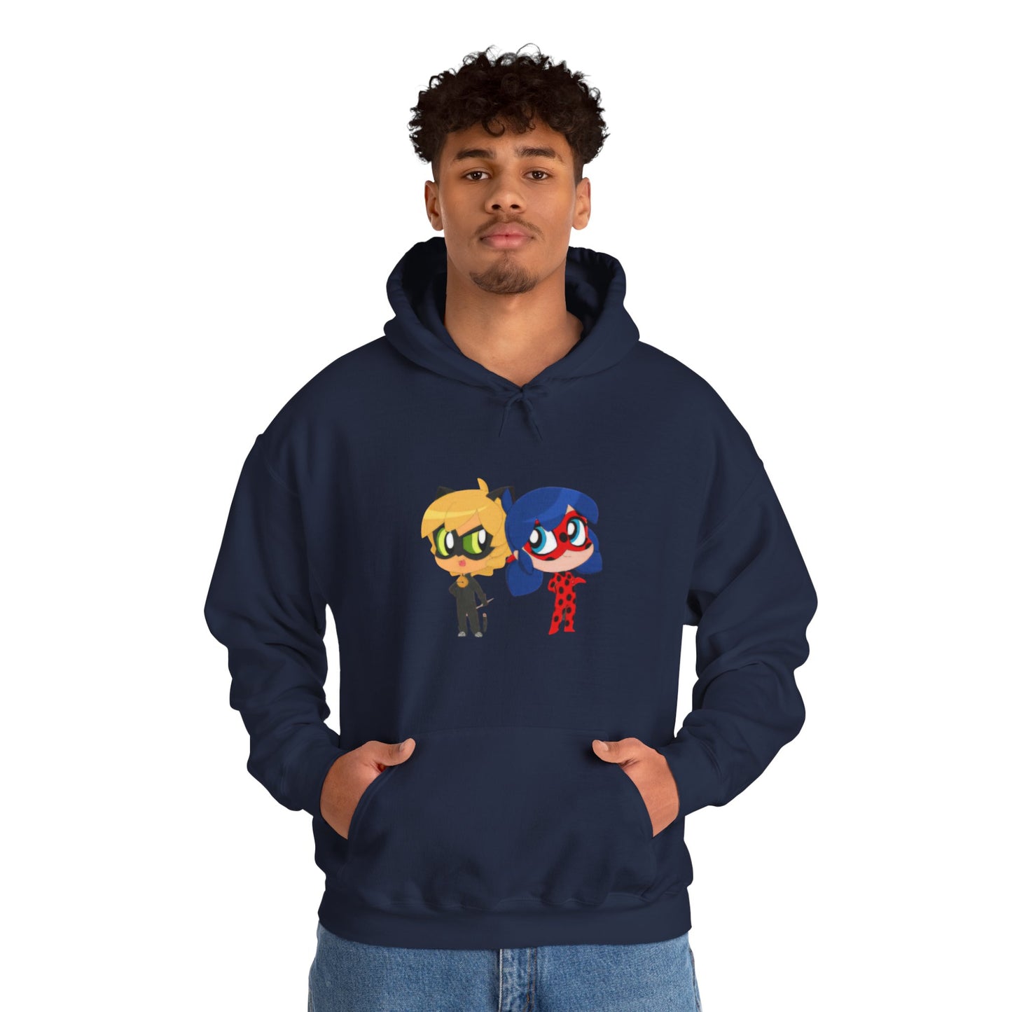 Miraculous Ladybug & Cat Noir Hoodie, Cozy Sweatshirt for Fans, Gift for Kids, Unisex Hoodie, Cartoon Character Threads