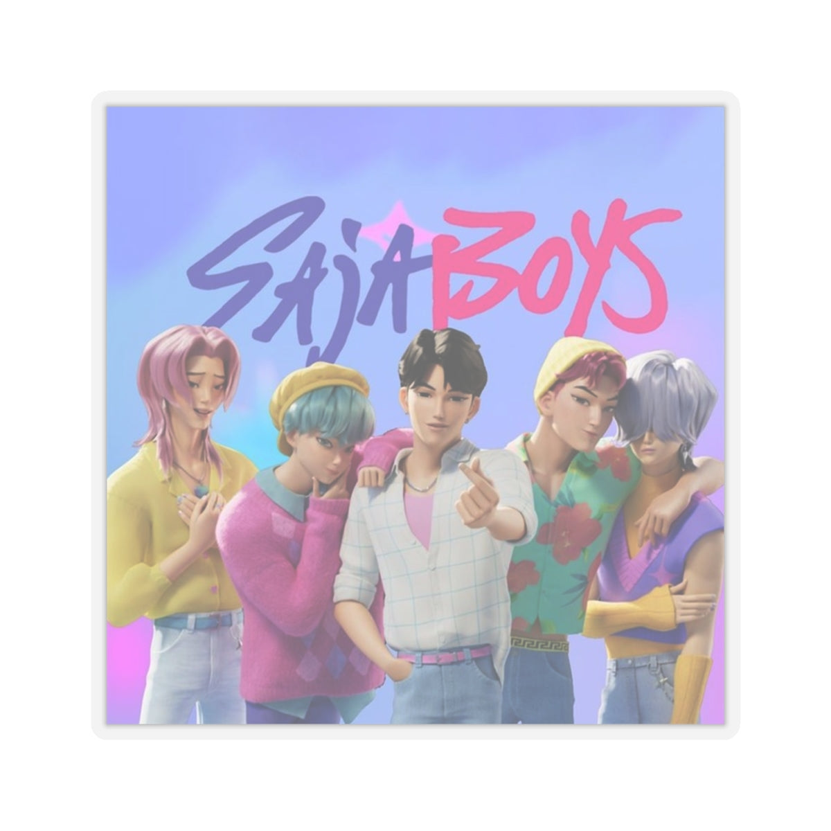 Kpop demons Stickers, Fun Decor for Laptops, Journals, Gift for Fans, Cute Aesthetic Stickers, Perfect for Parties