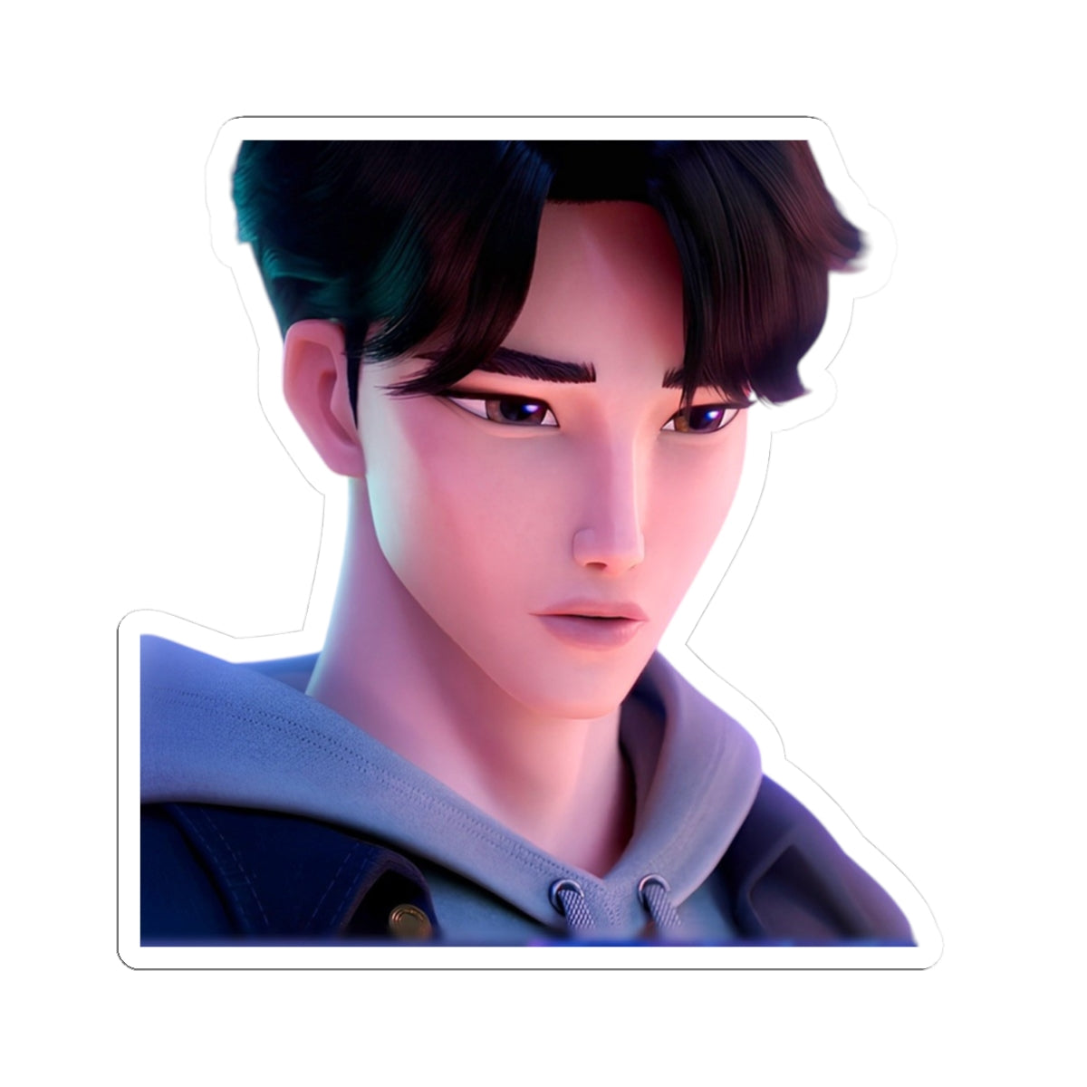 Jinu Kiss-Cut Stickers Featuring Anime Character, Aesthetic Laptop Decor, Cute Gifts, Art Prints, Daily Motivation