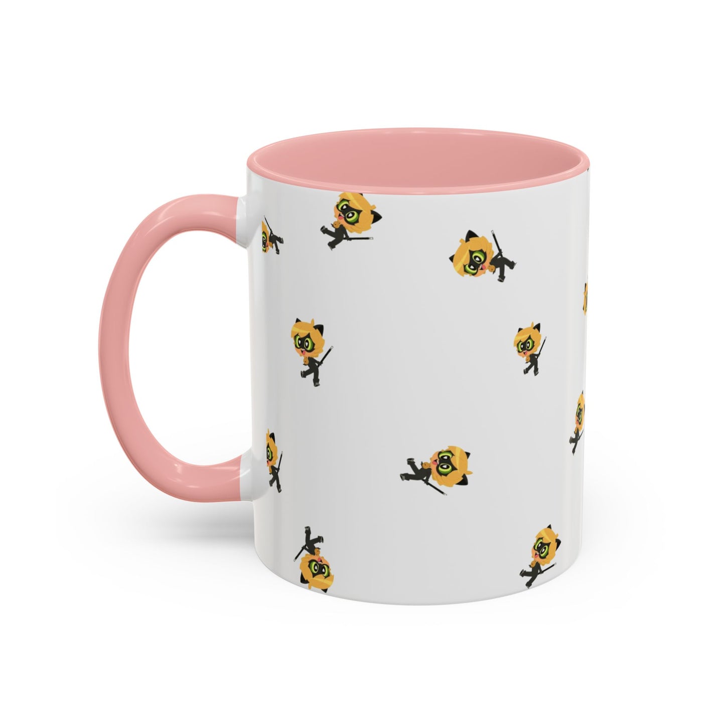 Cat Noir Floral Accent Coffee Mug - Perfect for Tea Lovers