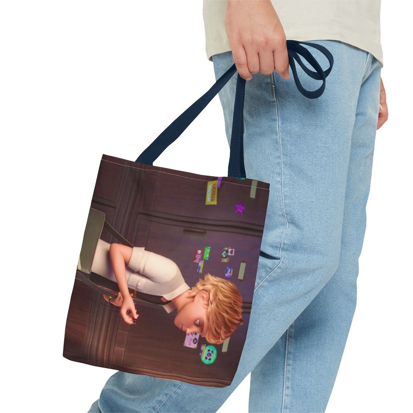Stylish Miraculous AOP Tote Bag, Perfect for Teens