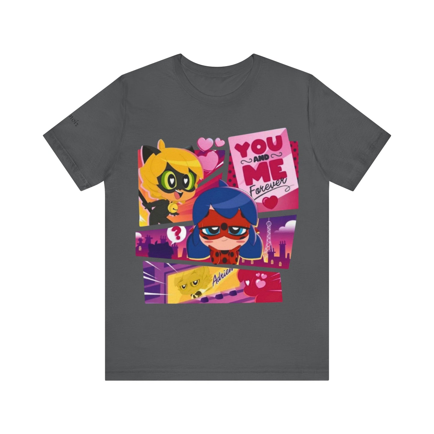 Ladybug and Catnoir Couple T-Shirt, Romantic Tee, Couple Gift, Valentine's Day, Love Shirt, Fun Casual Wear