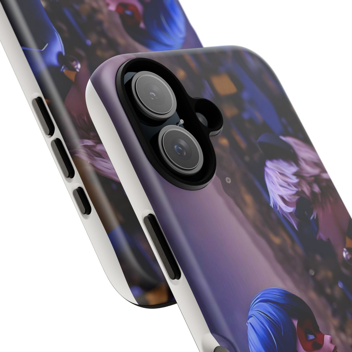 Phone Case with Ladybug and Cat Noir Design