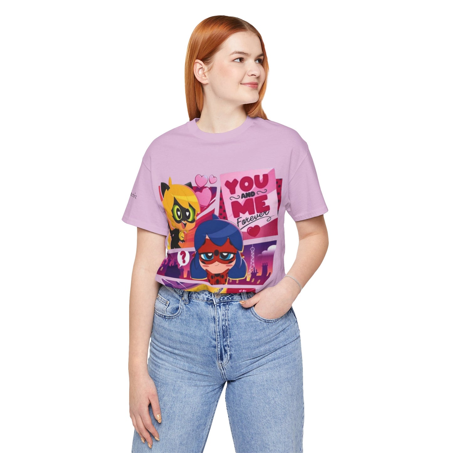 Ladybug and Catnoir Couple T-Shirt, Romantic Tee, Couple Gift, Valentine's Day, Love Shirt, Fun Casual Wear