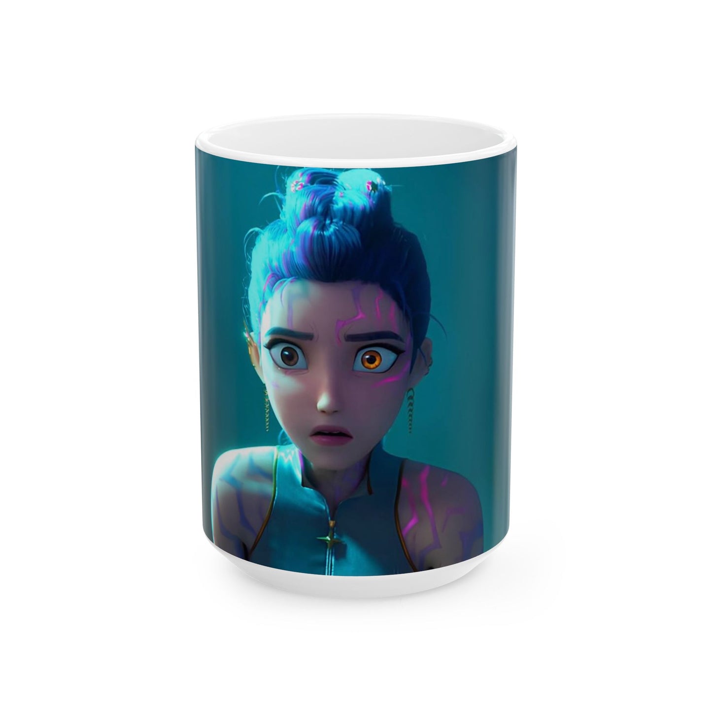 Rumi Eye-catching Ceramic Mug with Mystical Design, Unique Coffee Cup, Gift for Art Lovers, Collectible Mug