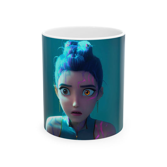 Rumi Eye-catching Ceramic Mug with Mystical Design, Unique Coffee Cup, Gift for Art Lovers, Collectible Mug