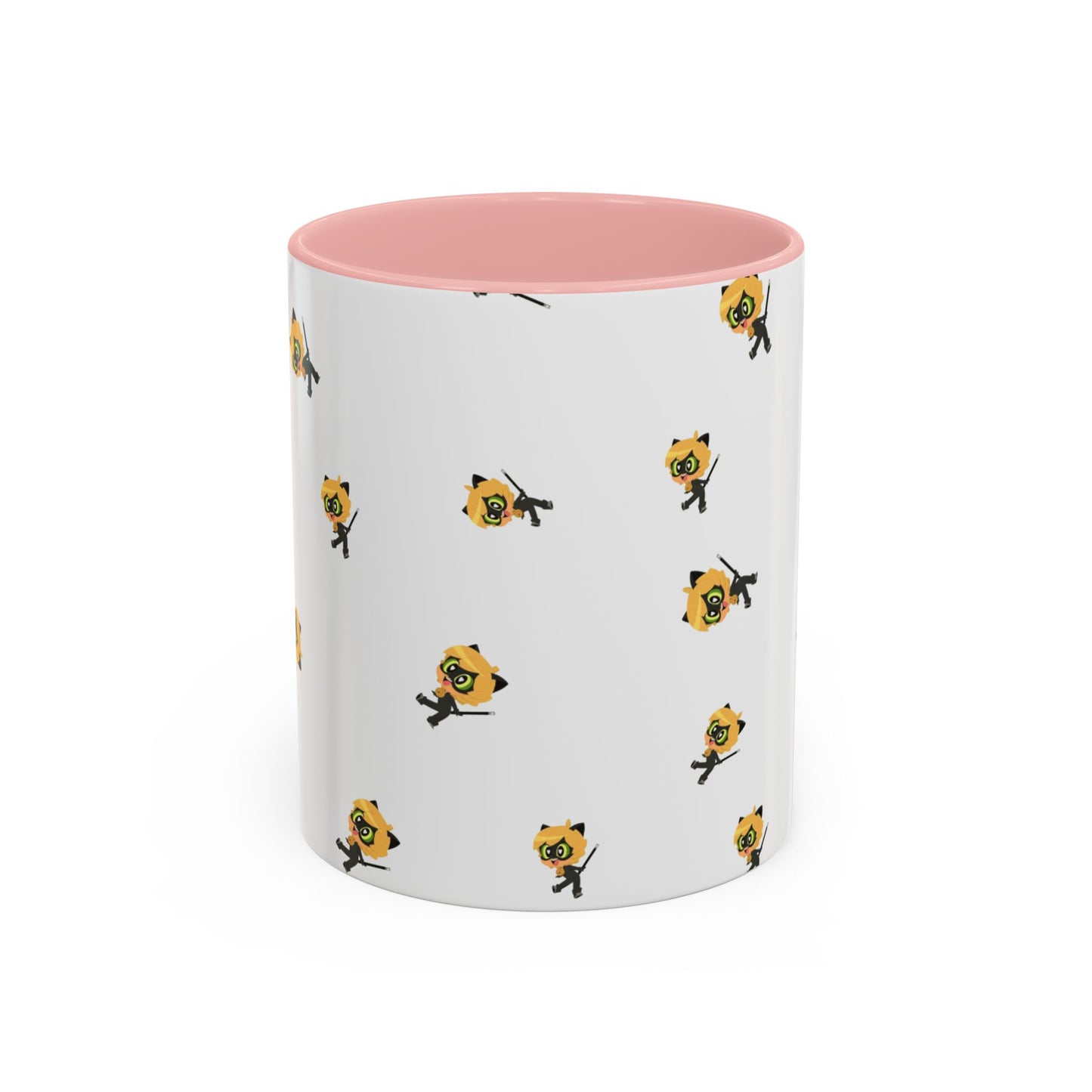 Cat Noir Floral Accent Coffee Mug - Perfect for Tea Lovers