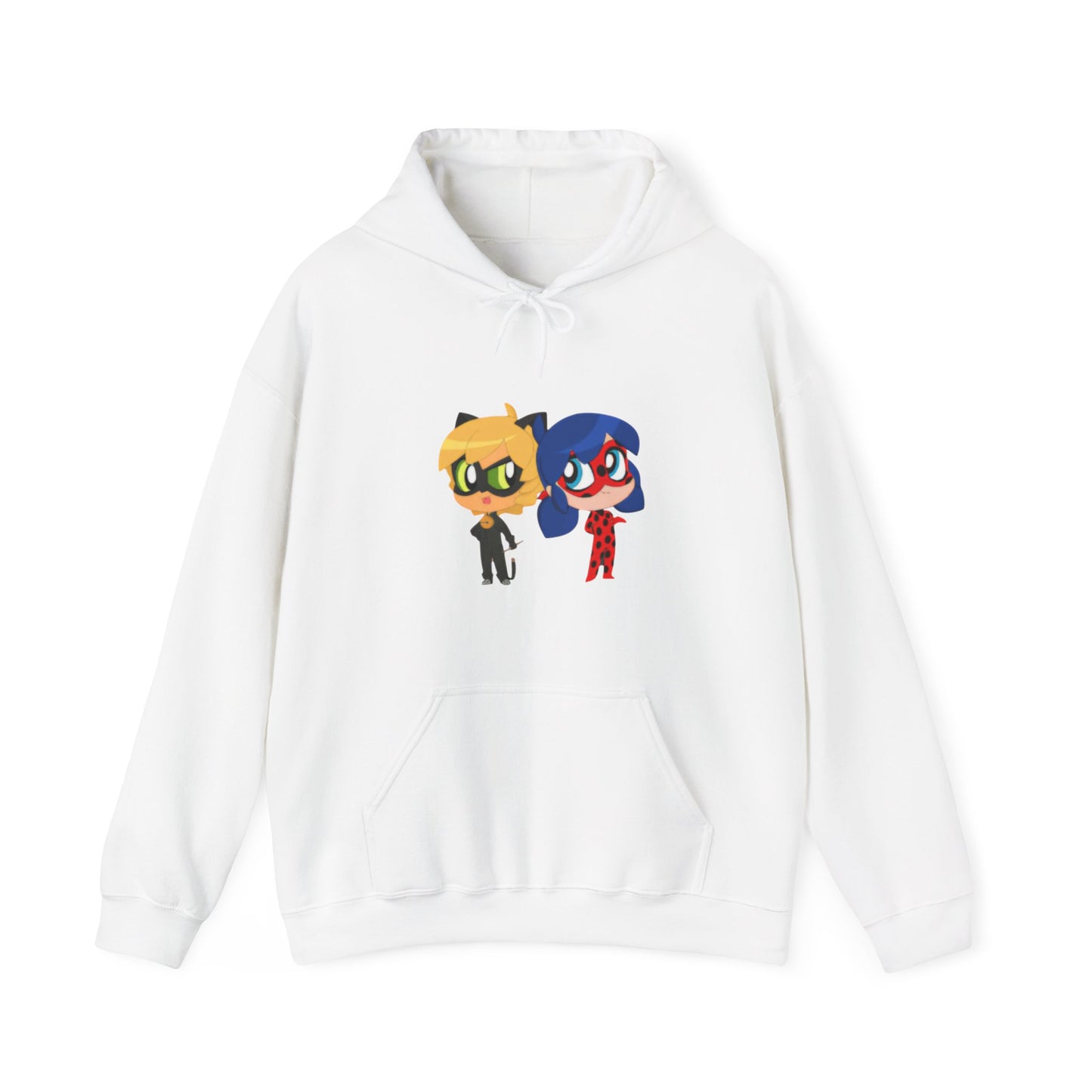 Miraculous Ladybug & Cat Noir Hoodie, Cozy Sweatshirt for Fans, Gift for Kids, Unisex Hoodie, Cartoon Character Threads