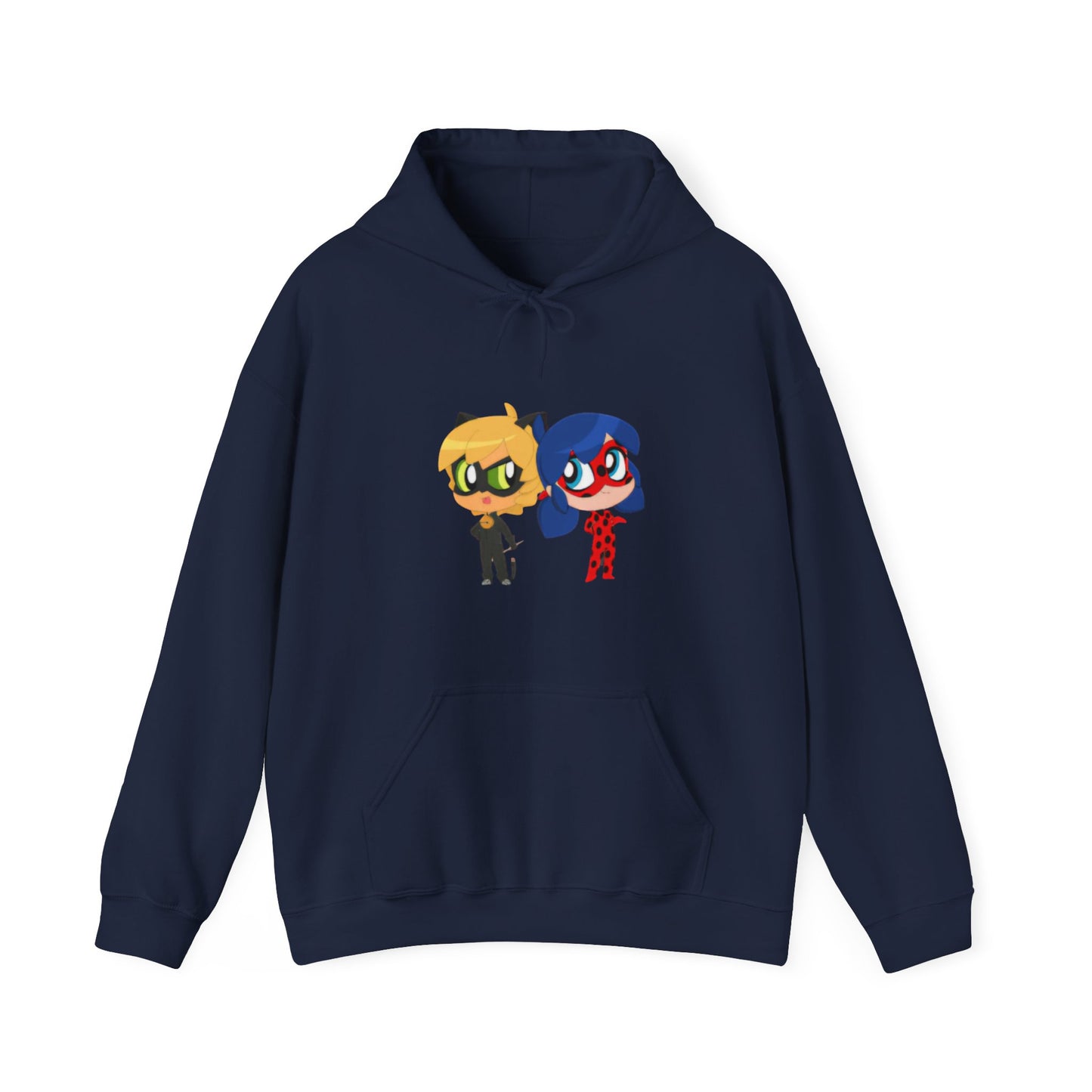 Miraculous Ladybug & Cat Noir Hoodie, Cozy Sweatshirt for Fans, Gift for Kids, Unisex Hoodie, Cartoon Character Threads