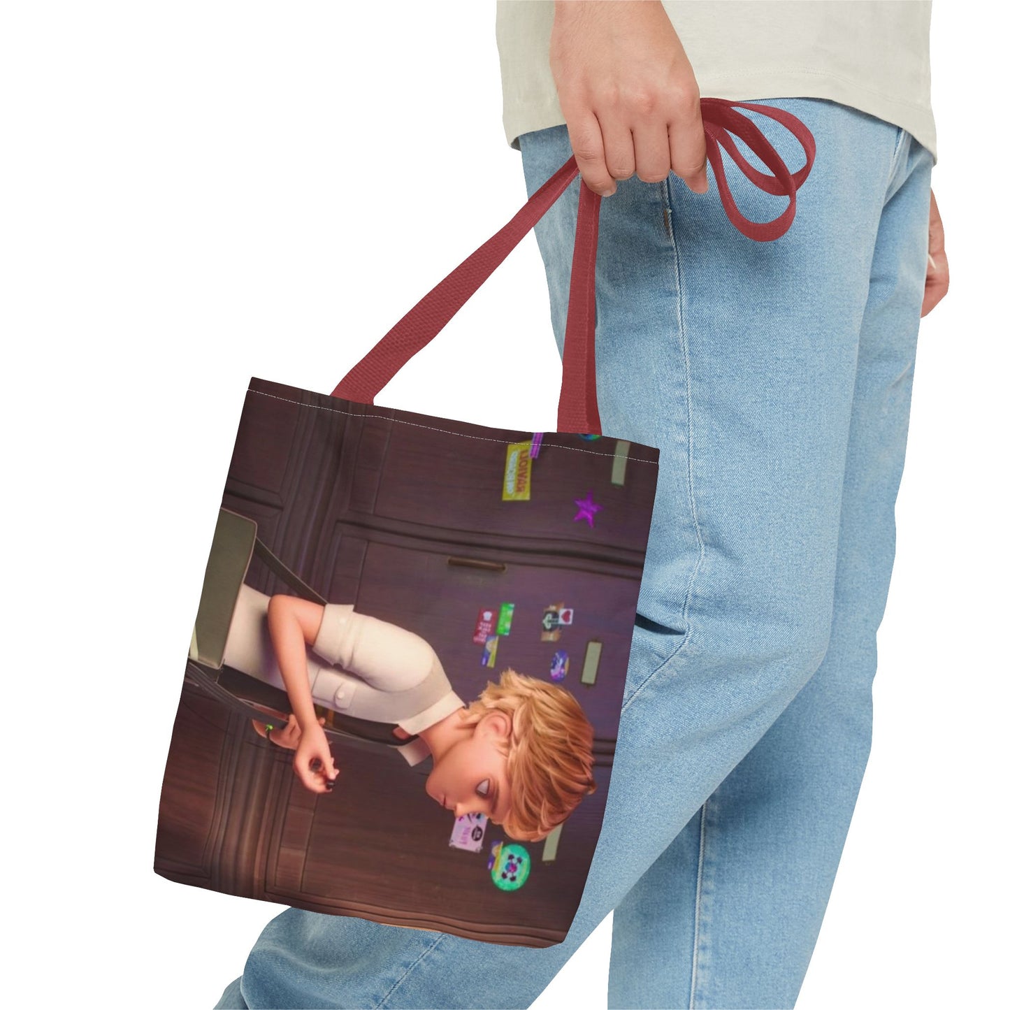 Stylish Miraculous AOP Tote Bag, Perfect for Teens